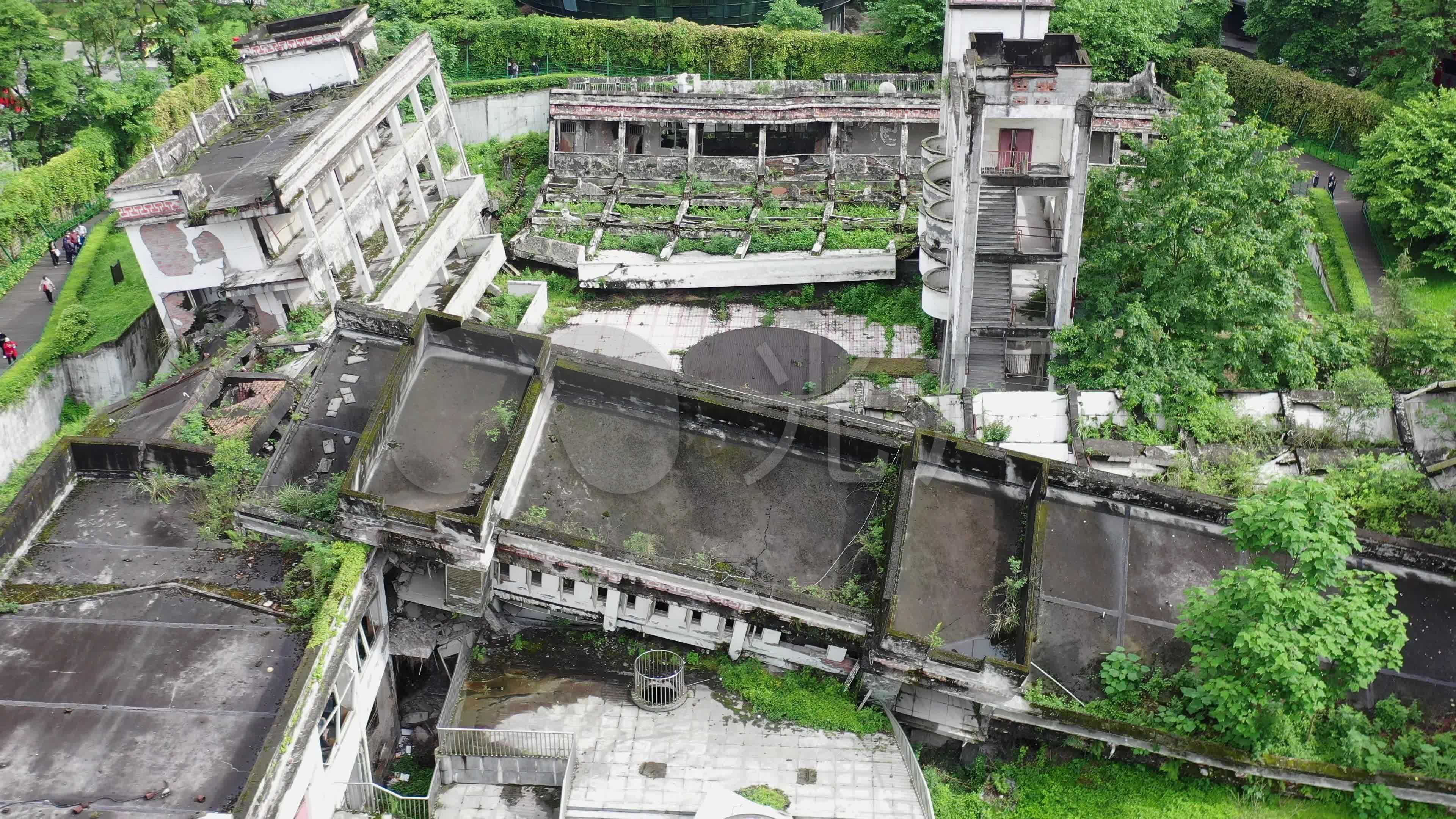四川汶川映秀镇漩口中学地震遗址