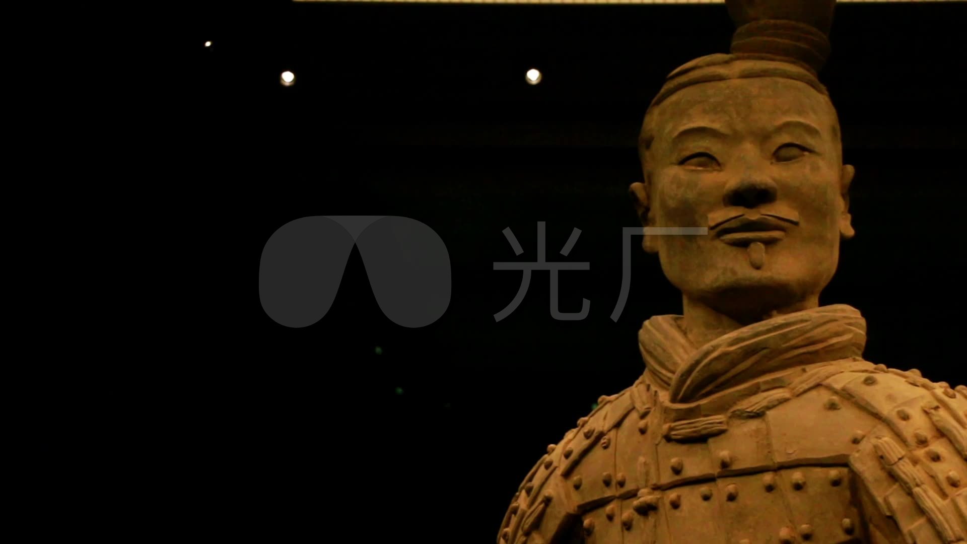 秦始皇陵兵马俑将军俑文官俑武士俑_1920x1080_高清视频素材下载(编号