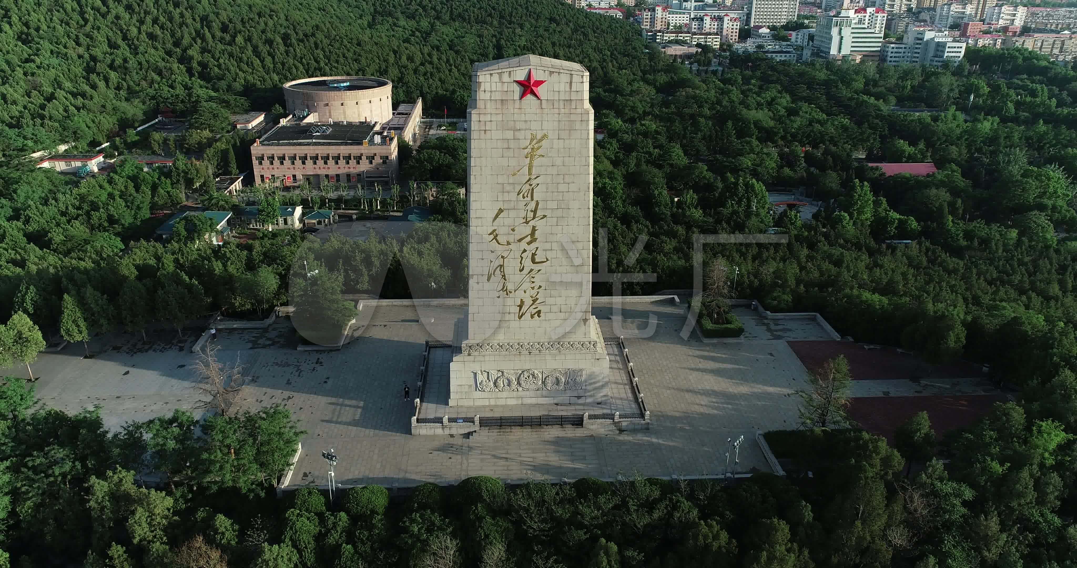 济南英雄山革命烈士纪念塔_4096x2160_高清视频素材