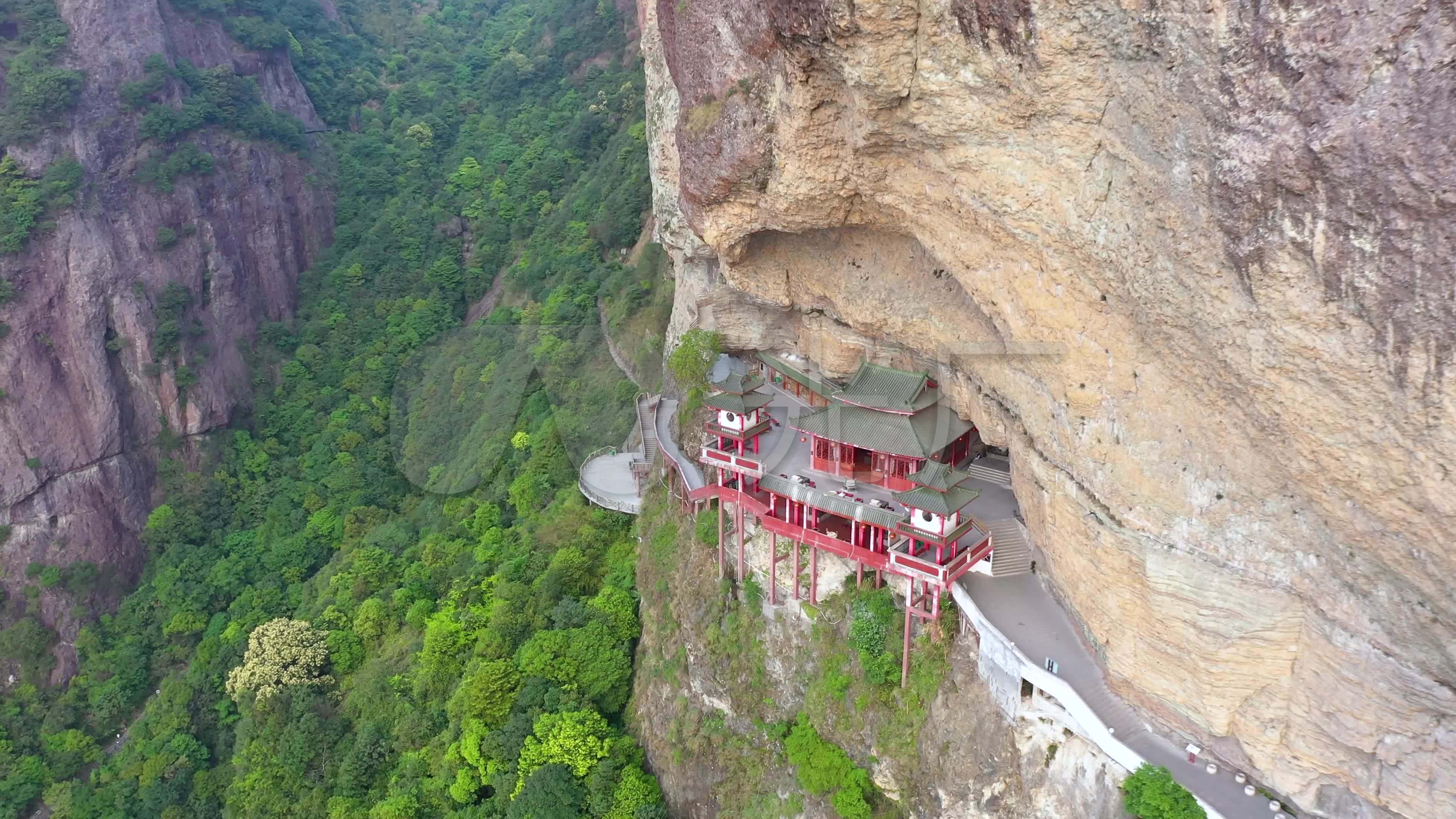 航拍福建漳州灵通山_3840x2160_高清视频素材下载(:)