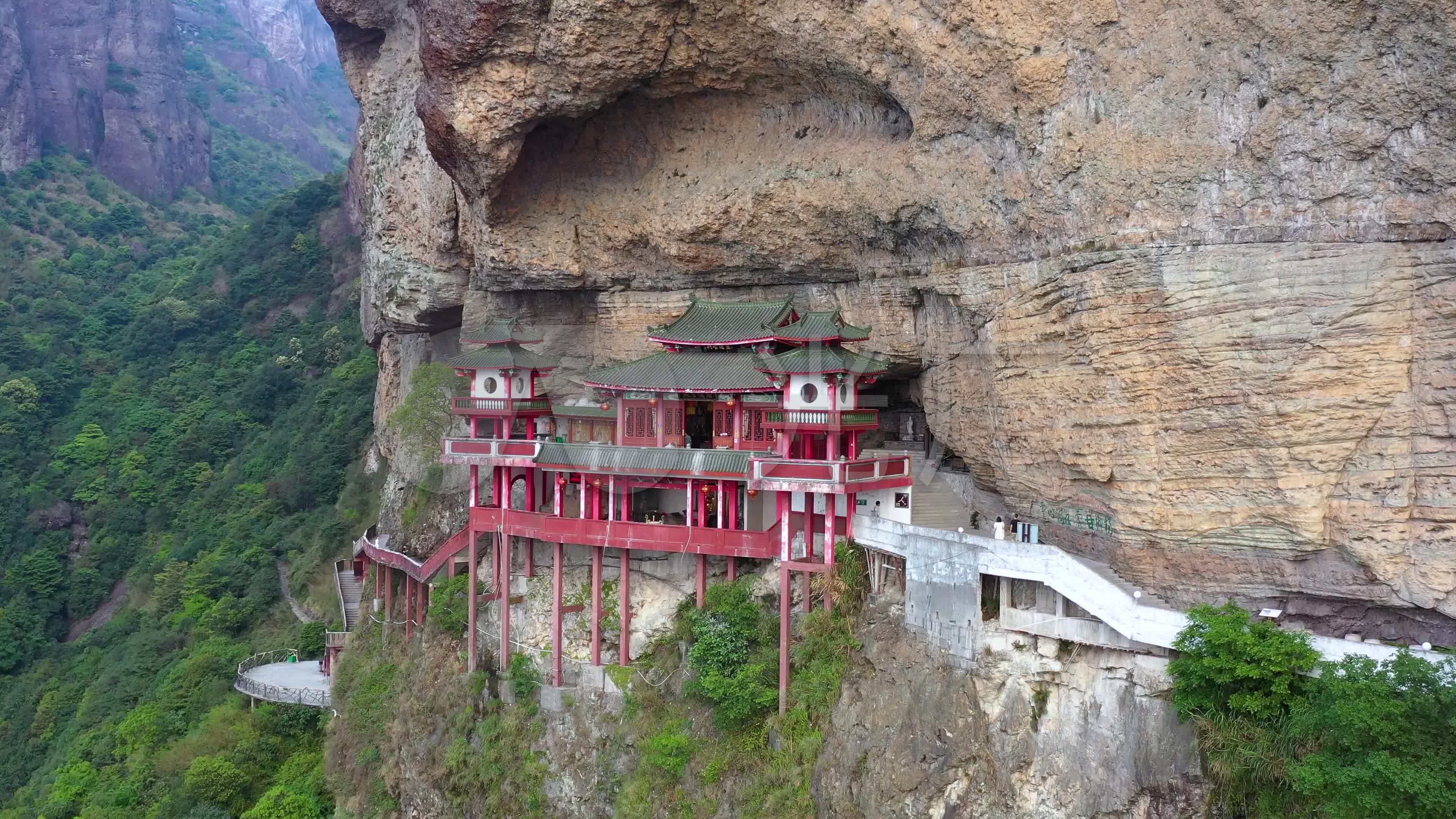 航拍福建漳州灵通山_3840x2160_高清视频素材下载(:)