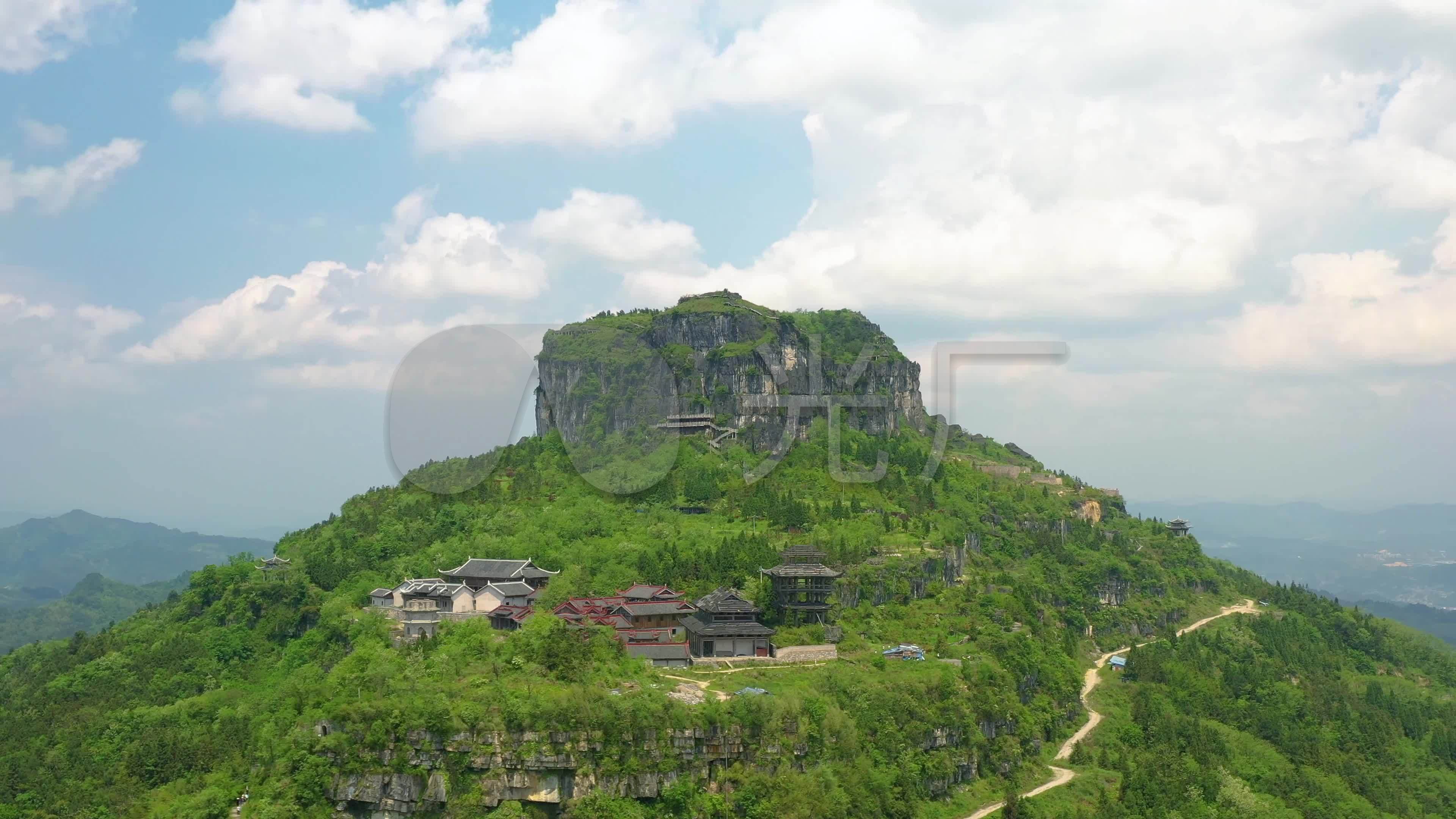 航拍贵州凯里香炉山_3840x2160_高清视频素材下载(:)