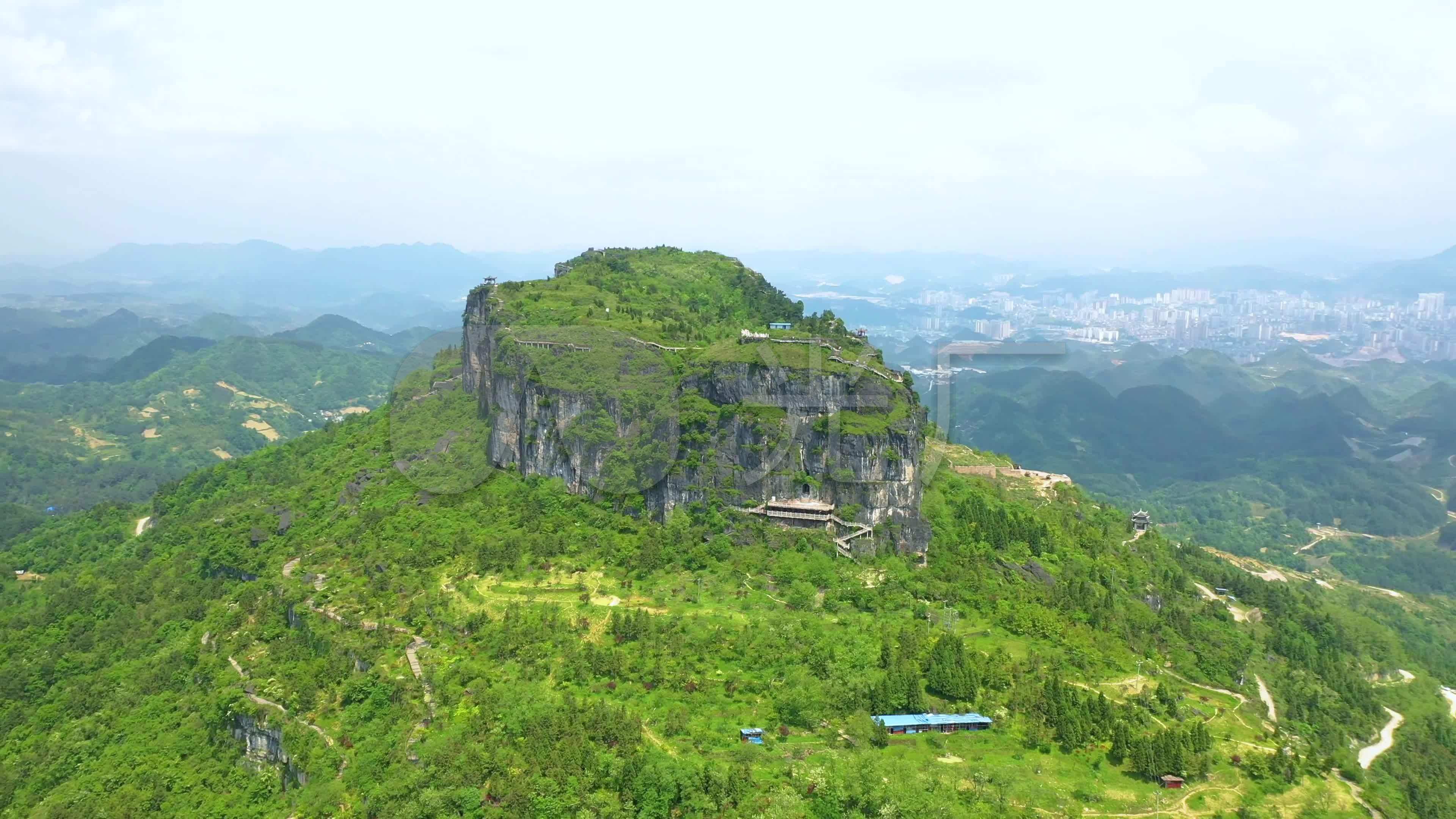 航拍贵州凯里香炉山_3840x2160_高清视频素材下载(:)