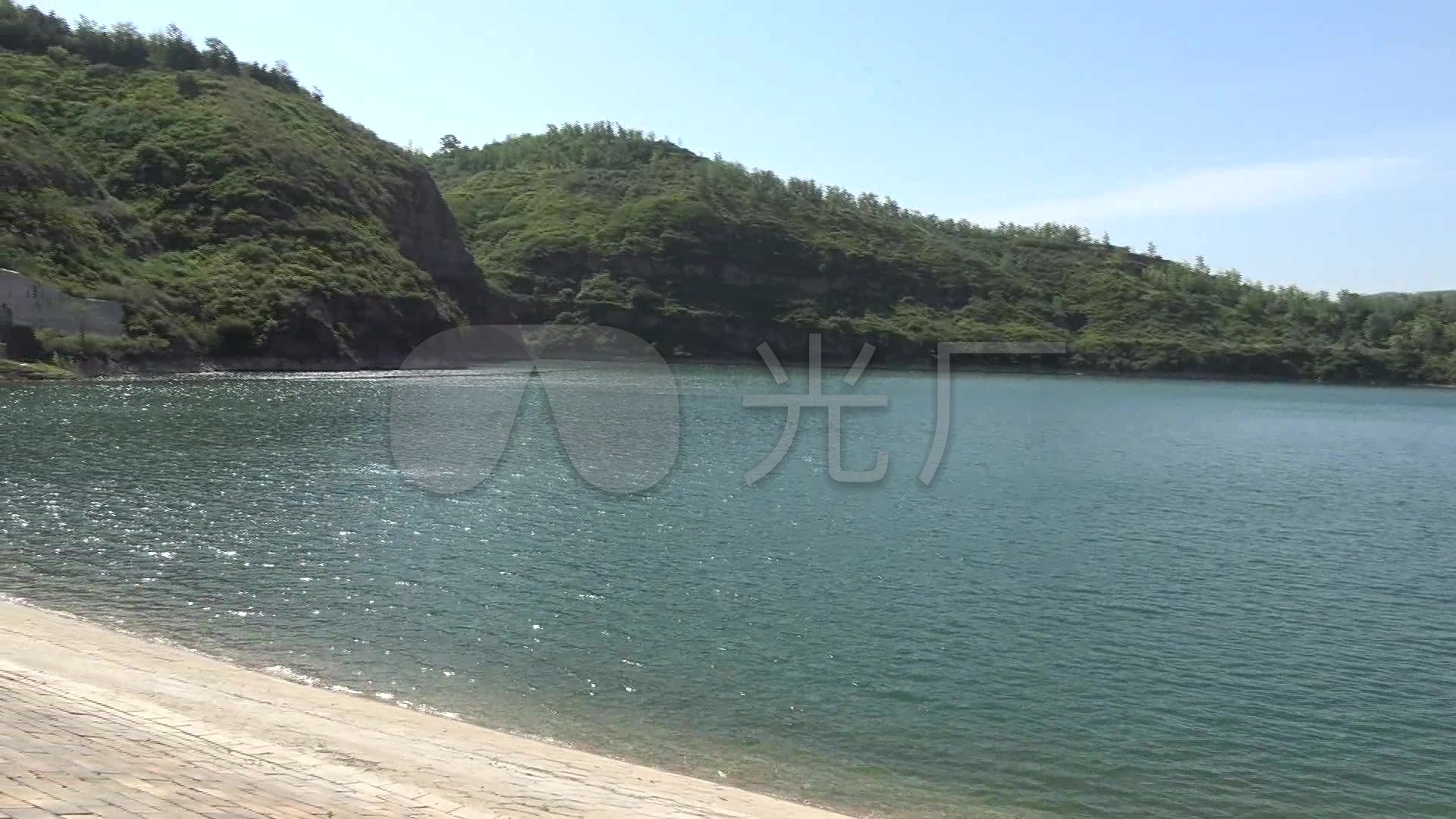 晋中寿阳山南水库风景实拍视频素材放生_视频素材包