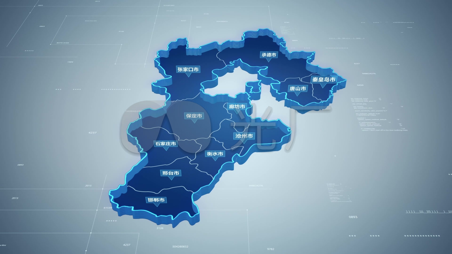 河北地图(高清视频)_1920x1080_高清视频素材下载(:)