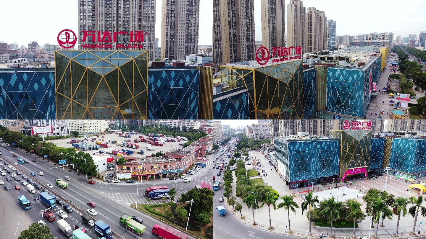 粤港澳大湾区东莞长安万达广场航拍