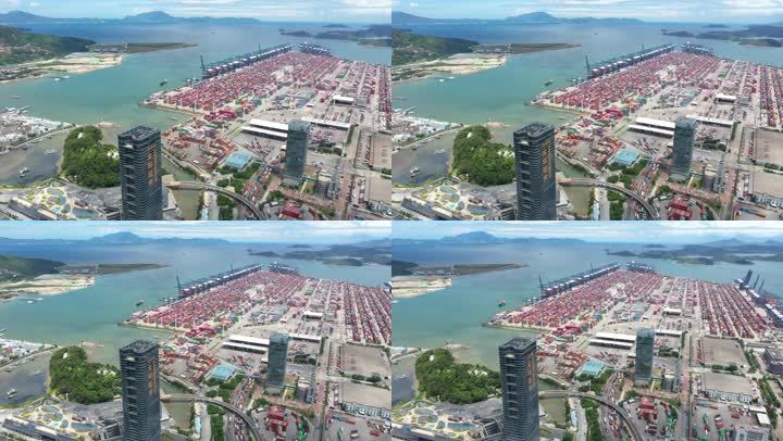 深圳盐田航拍视频素材