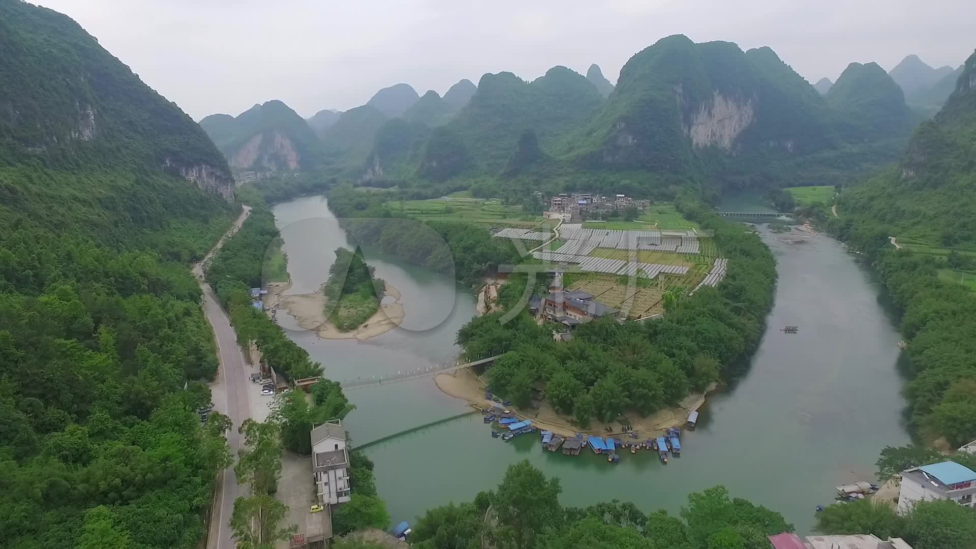 实拍广西河池市宜州刘三姐故乡下枧河小龙村