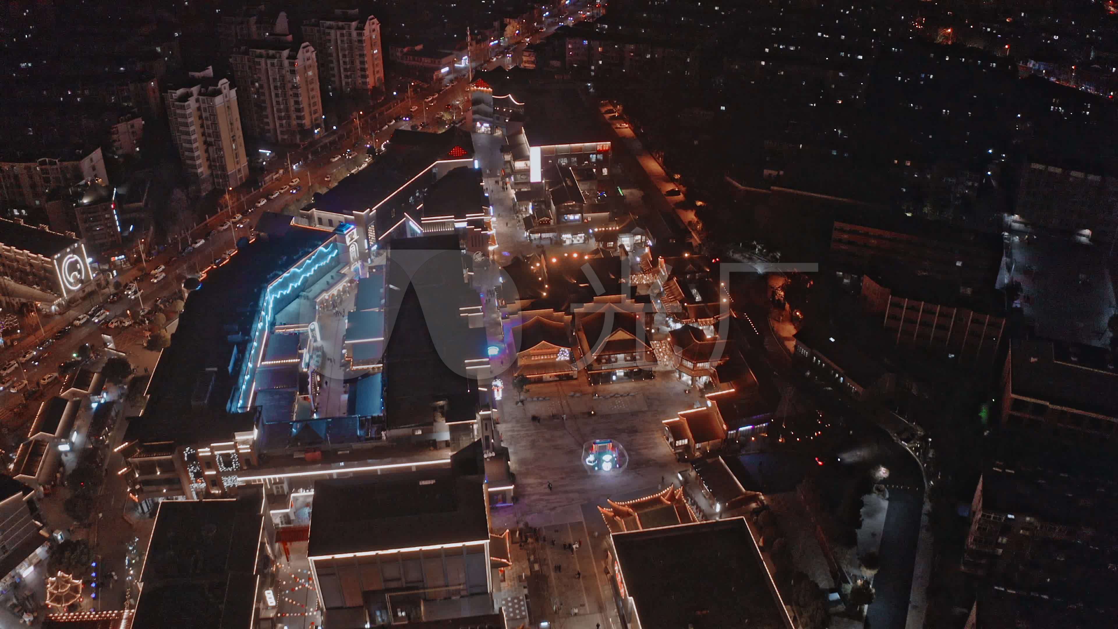 合肥罍街城市夜景风光