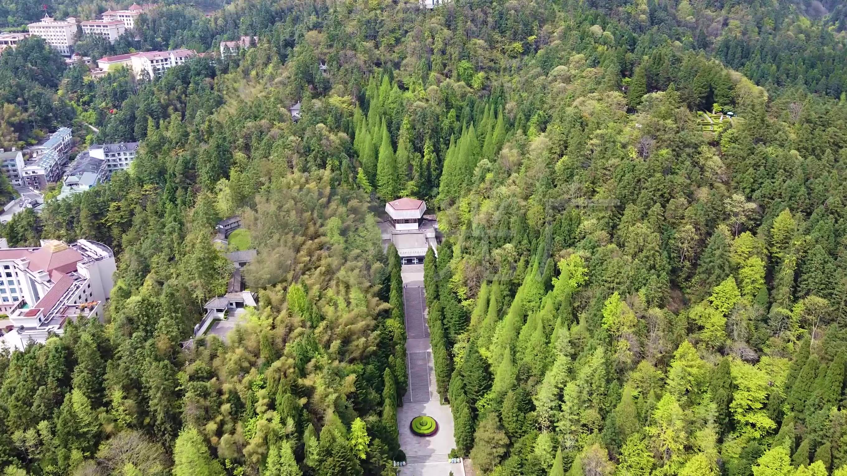 航拍江西吉安井冈山革命烈士陵园