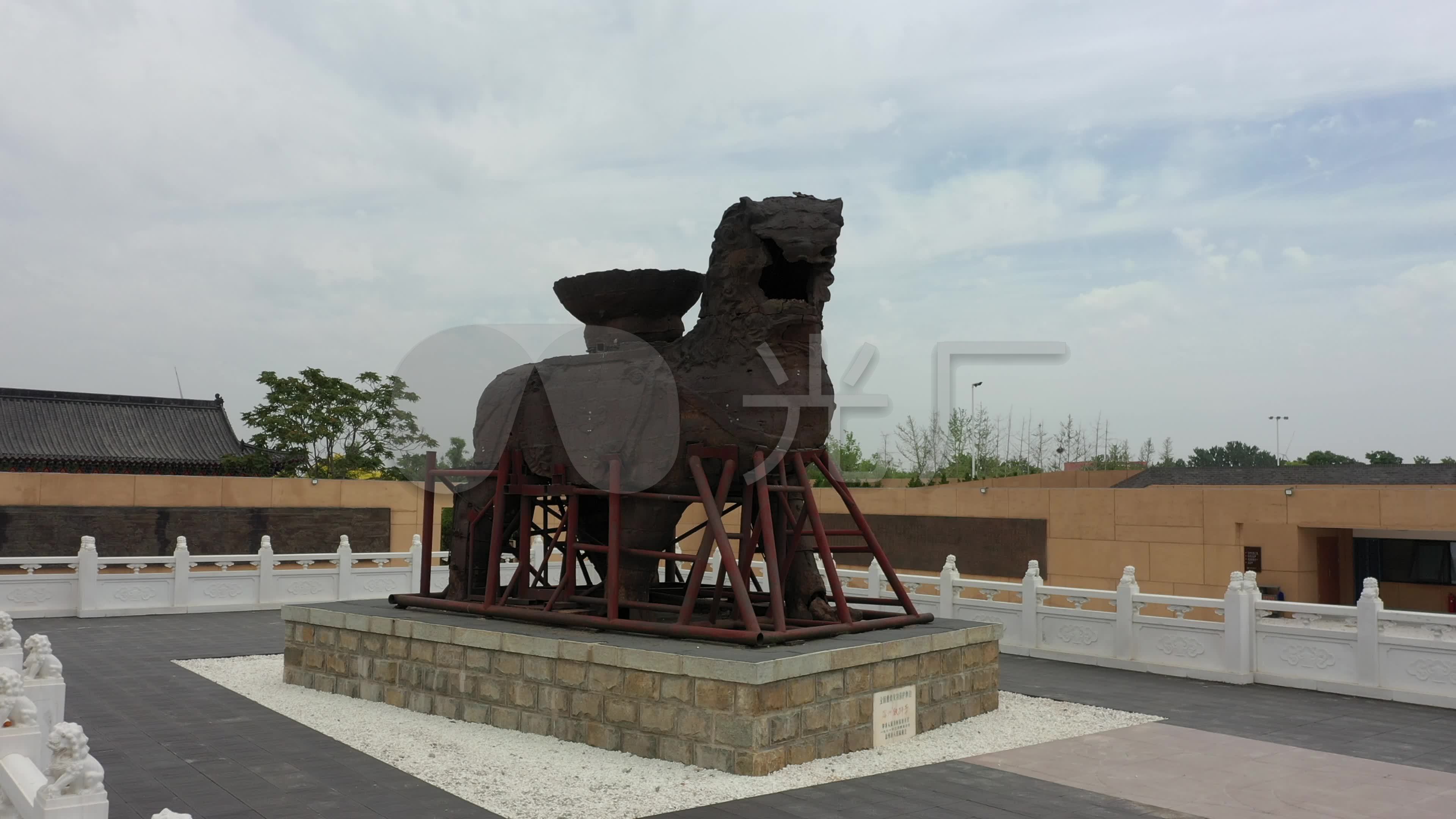 沧州铁狮子_3840x2160_高清视频素材下载(编号:5920246)_实拍视频_vj