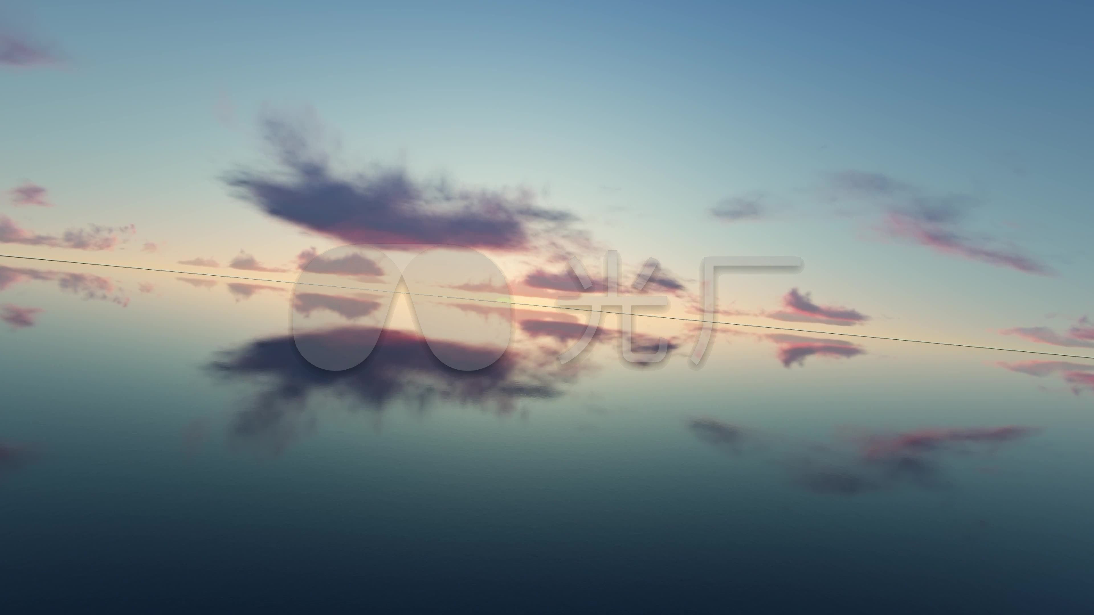 4k大海海面唯美意境太阳升起_3840x2160_高清视频素材