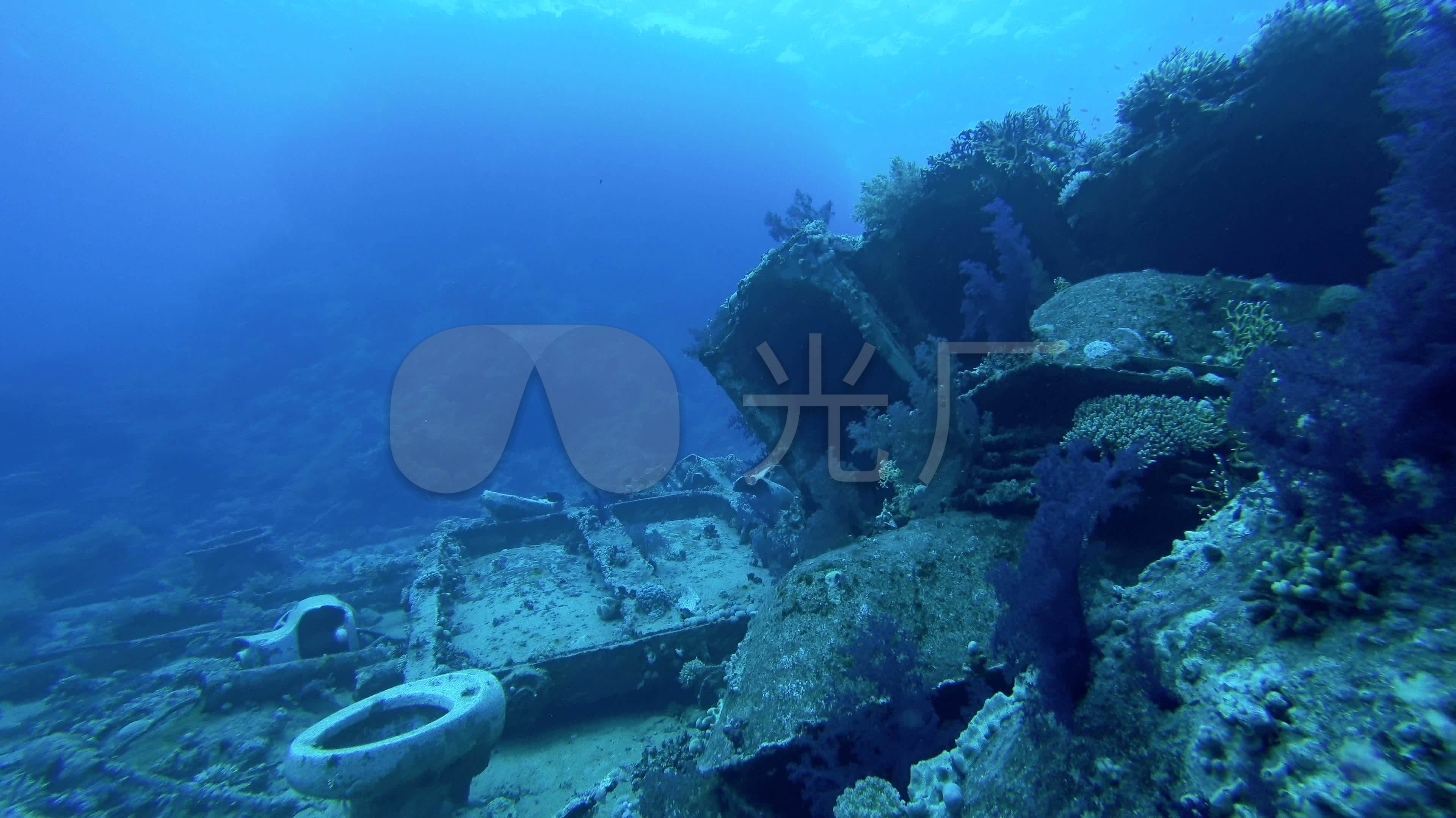 海底沉船_3840x2160_高清视频素材下载(编号:5934212)_实拍视频_vj师