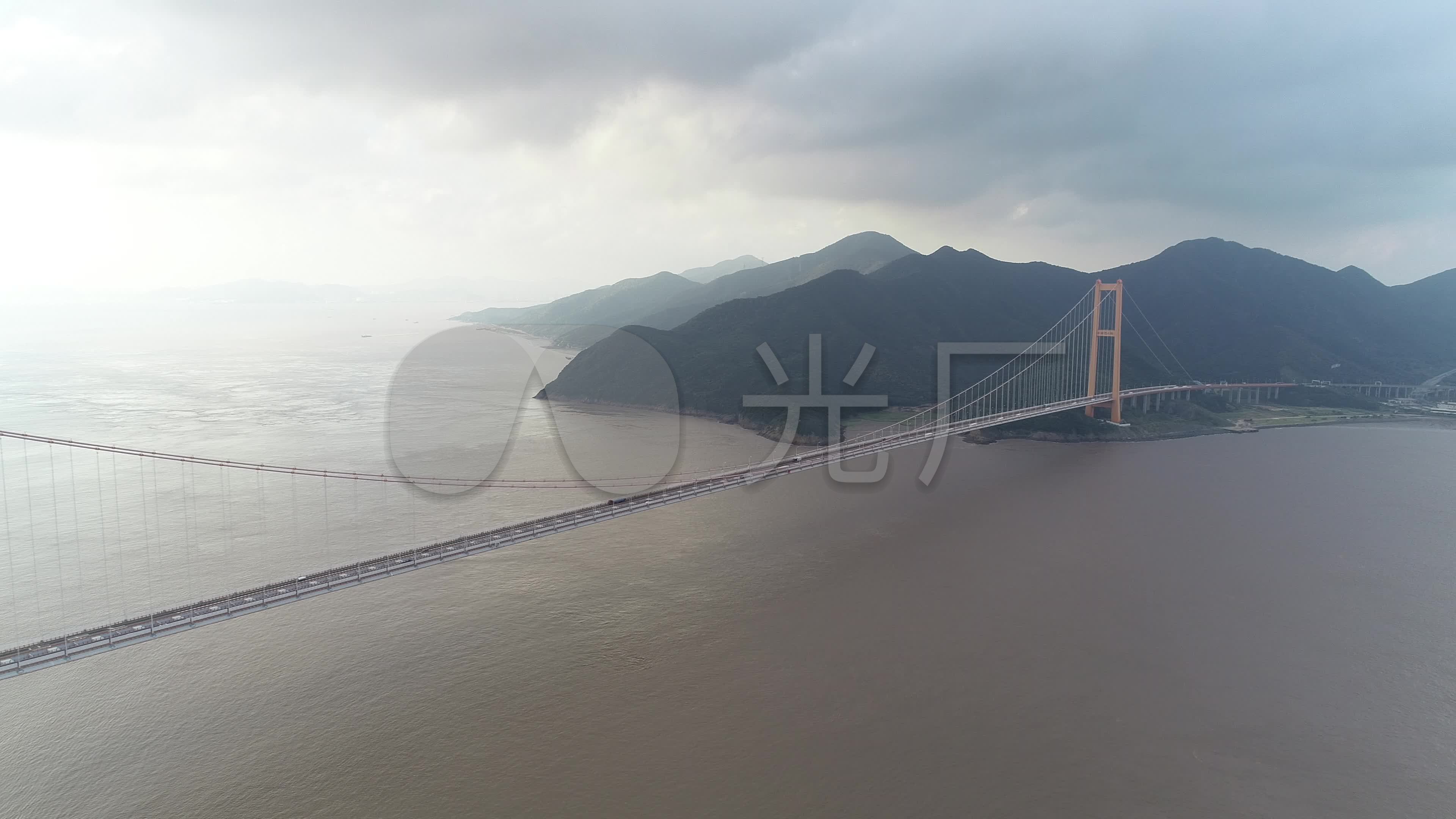 舟山西堠门大桥2_3840x2160_高清视频素材下载(编号:)