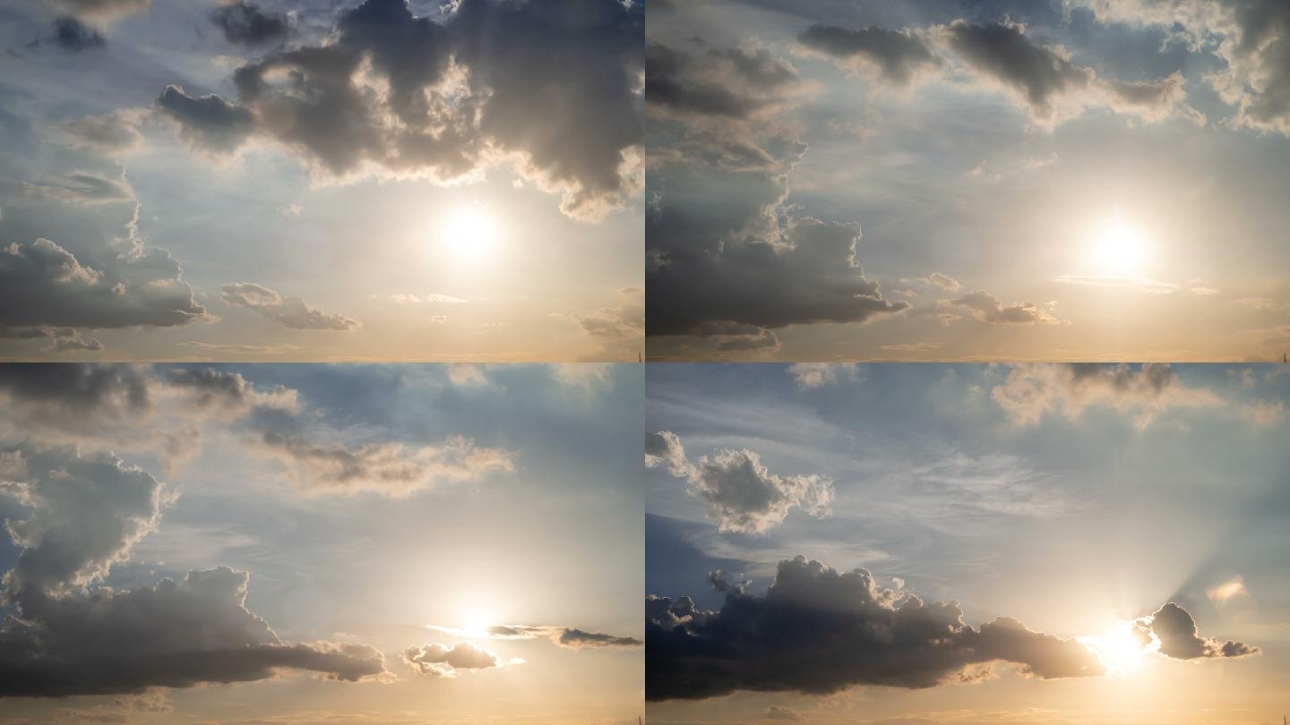 积雨云晴空阳光天气天空太阳云景卷云云天
