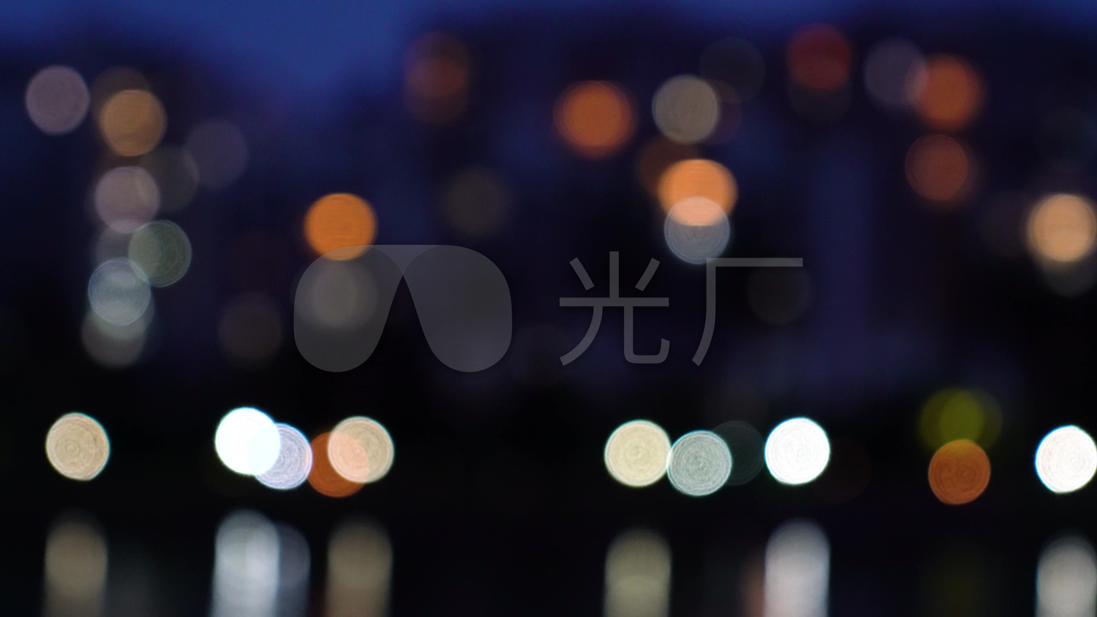 城市路灯夜晚小区夜景