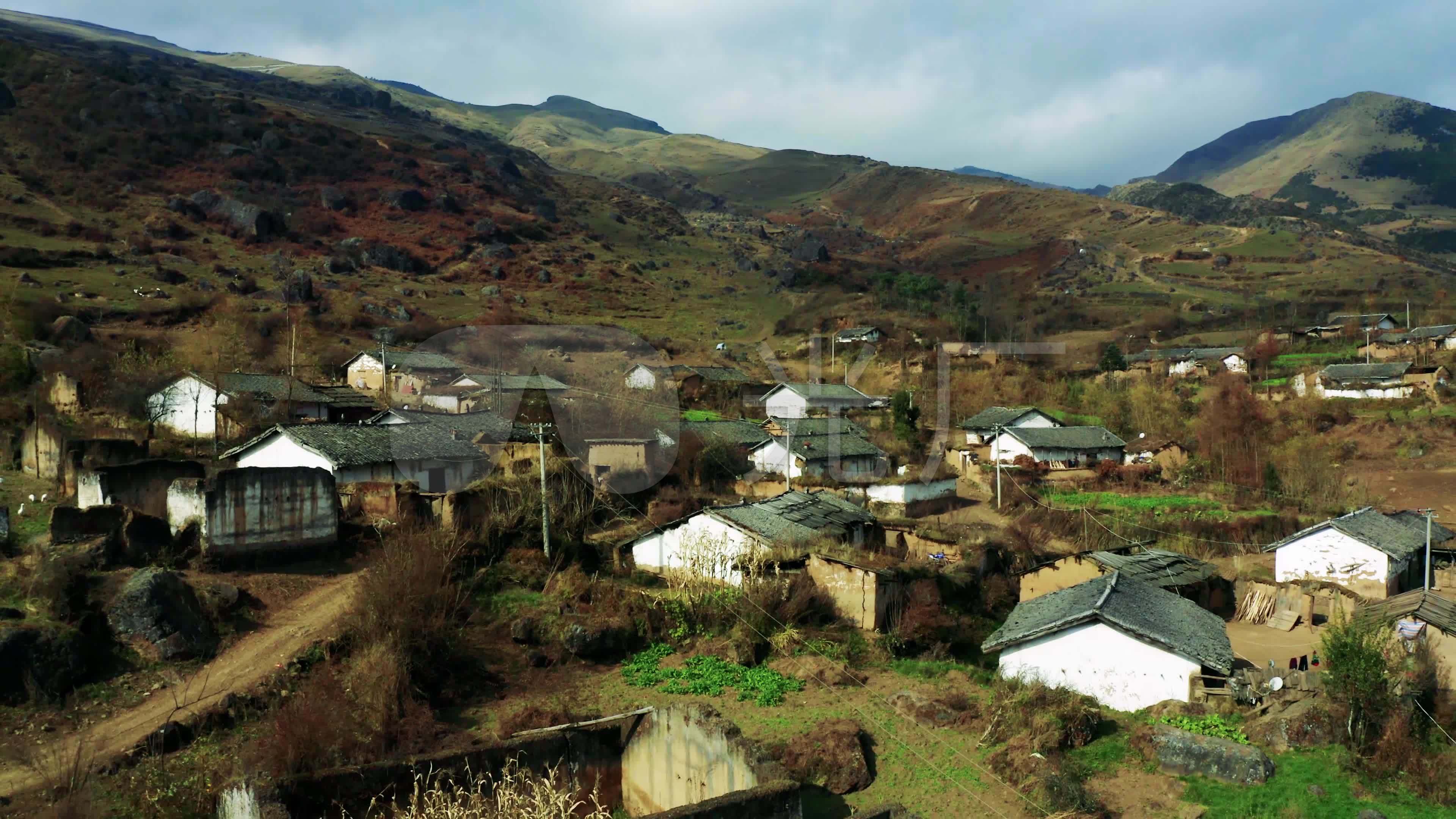 破旧农村极度贫困偏远农村