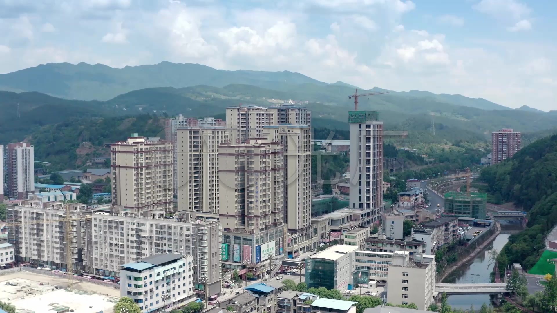 广元昭化区航拍_1920x1080_高清视频素材下载(编号:)