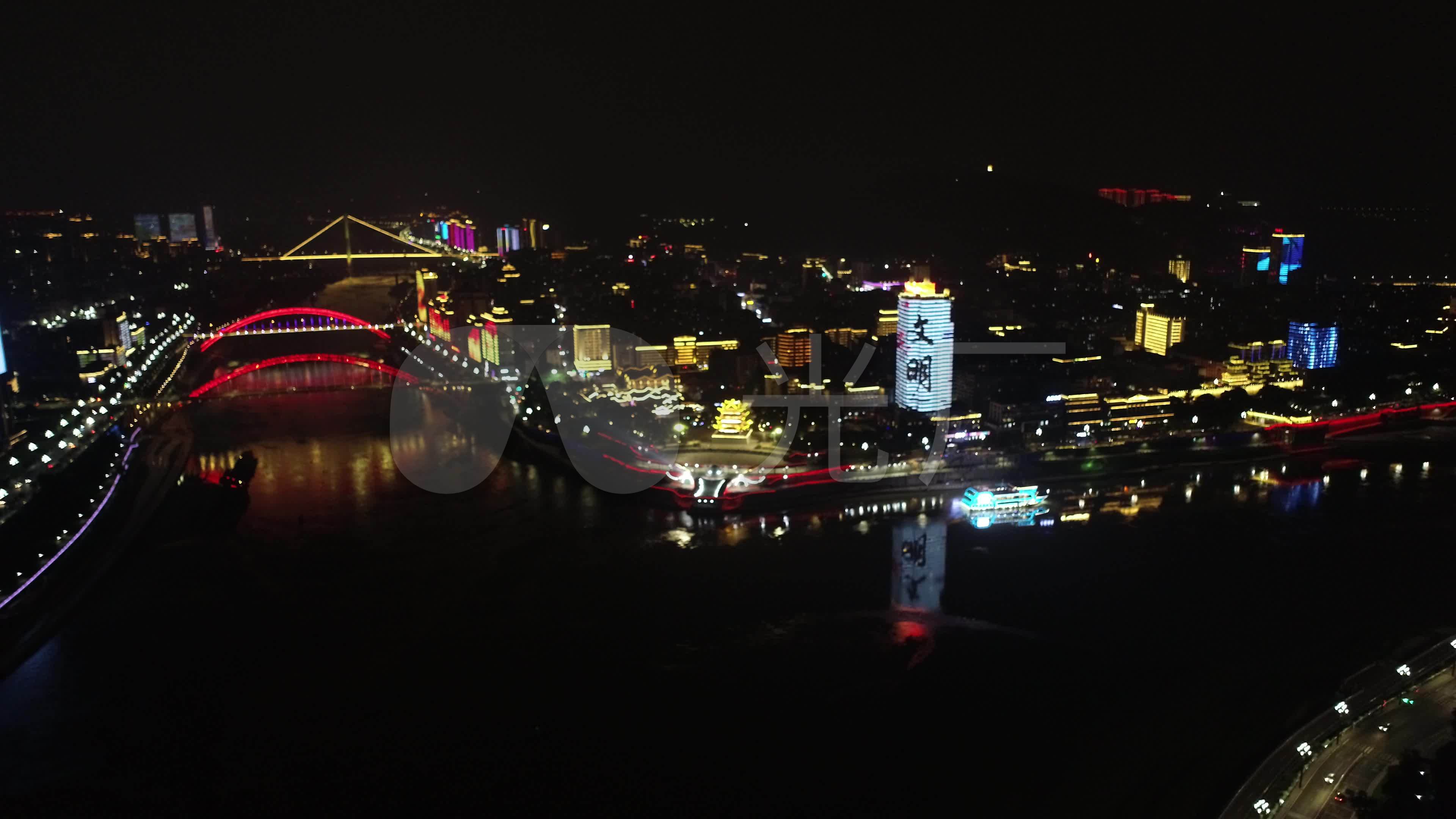 宜宾夜景27_3840x2160_高清视频素材下载(编号:)_实拍