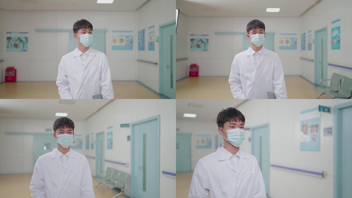 戴口罩的男医生
