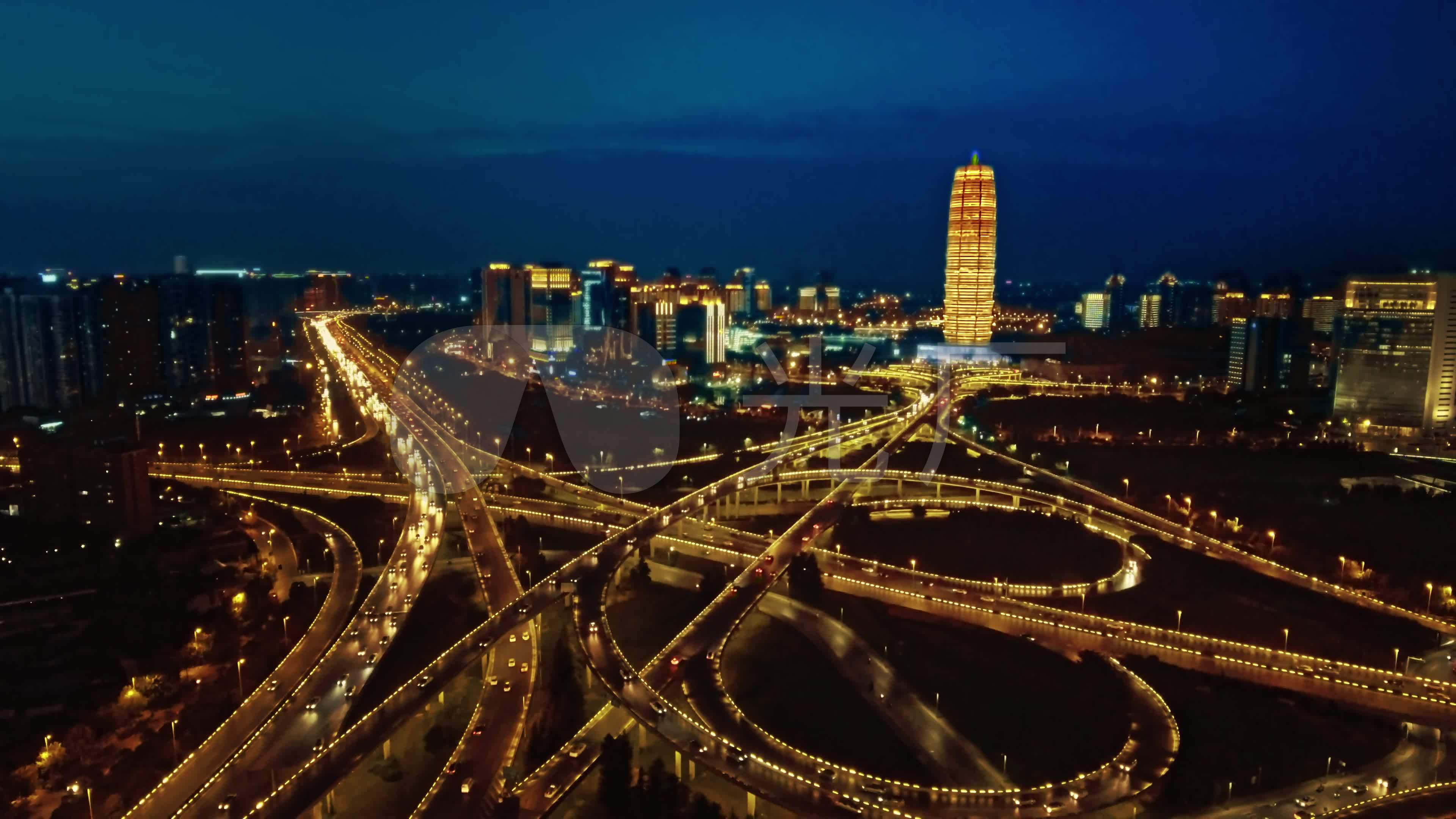 郑州夜景_3840x2160_高清视频素材下载(编号:5961705)_实拍视频_vj师