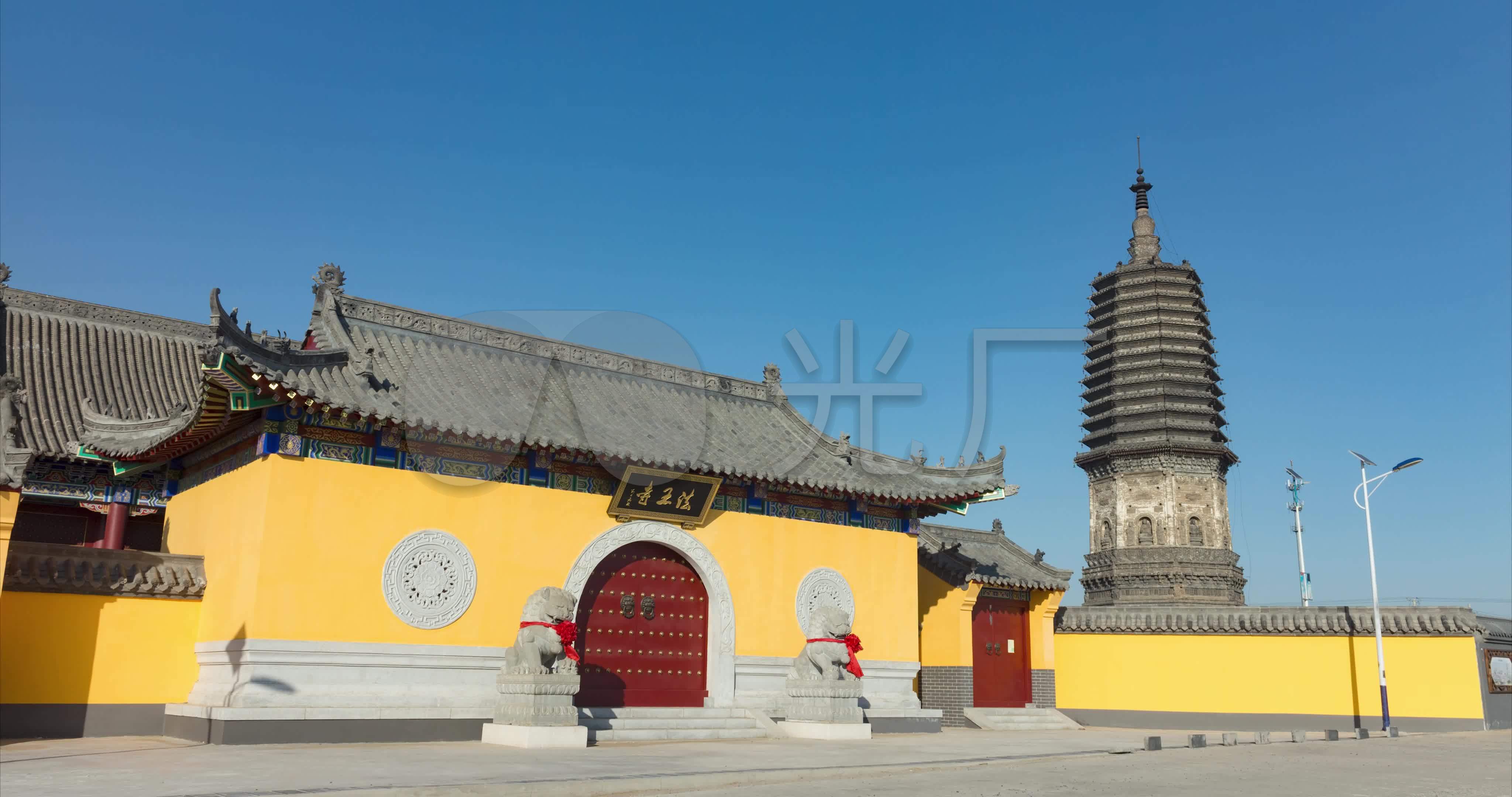 新民法王寺辽滨塔日暮延时摄影_4096x2160_高清视频