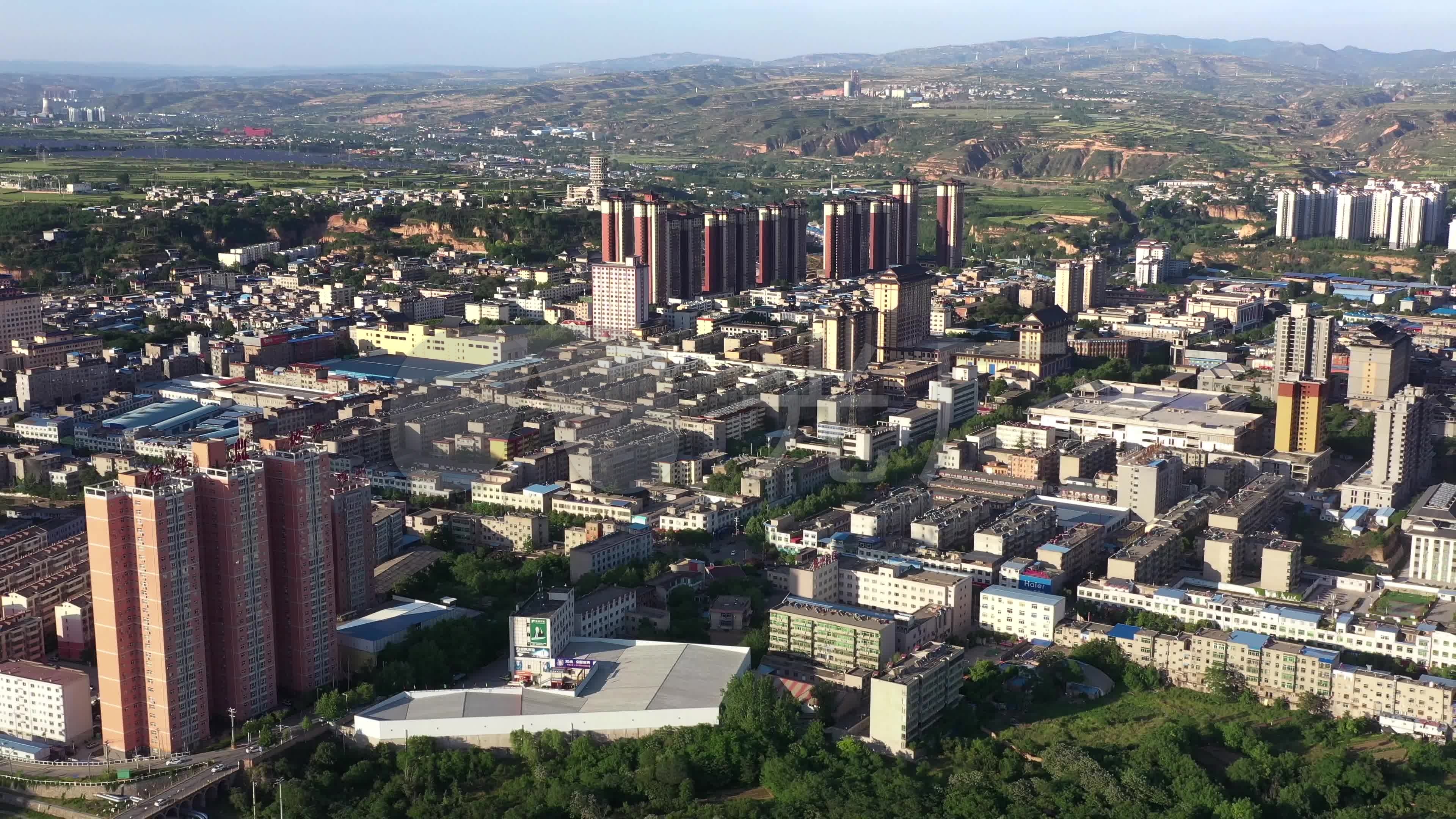 【4k】陕西铜川市大景航拍