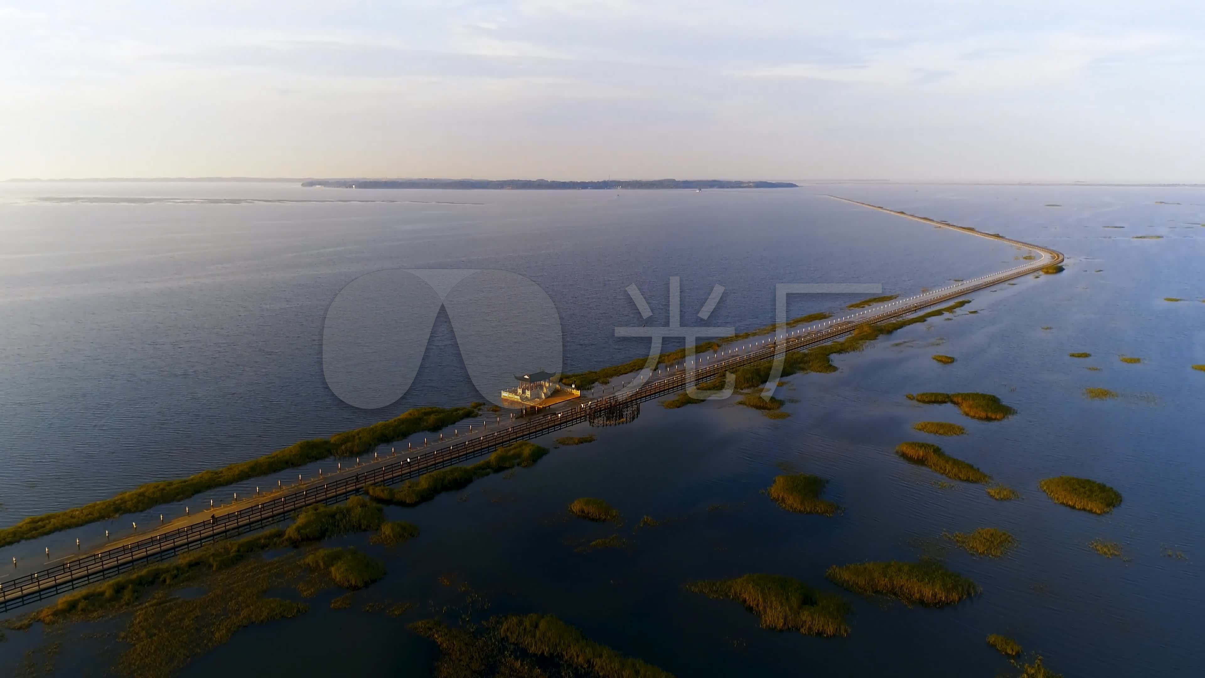 鄱阳湖水上公路_3840x2160_高清视频素材下载(编号:5972039)_实拍视频