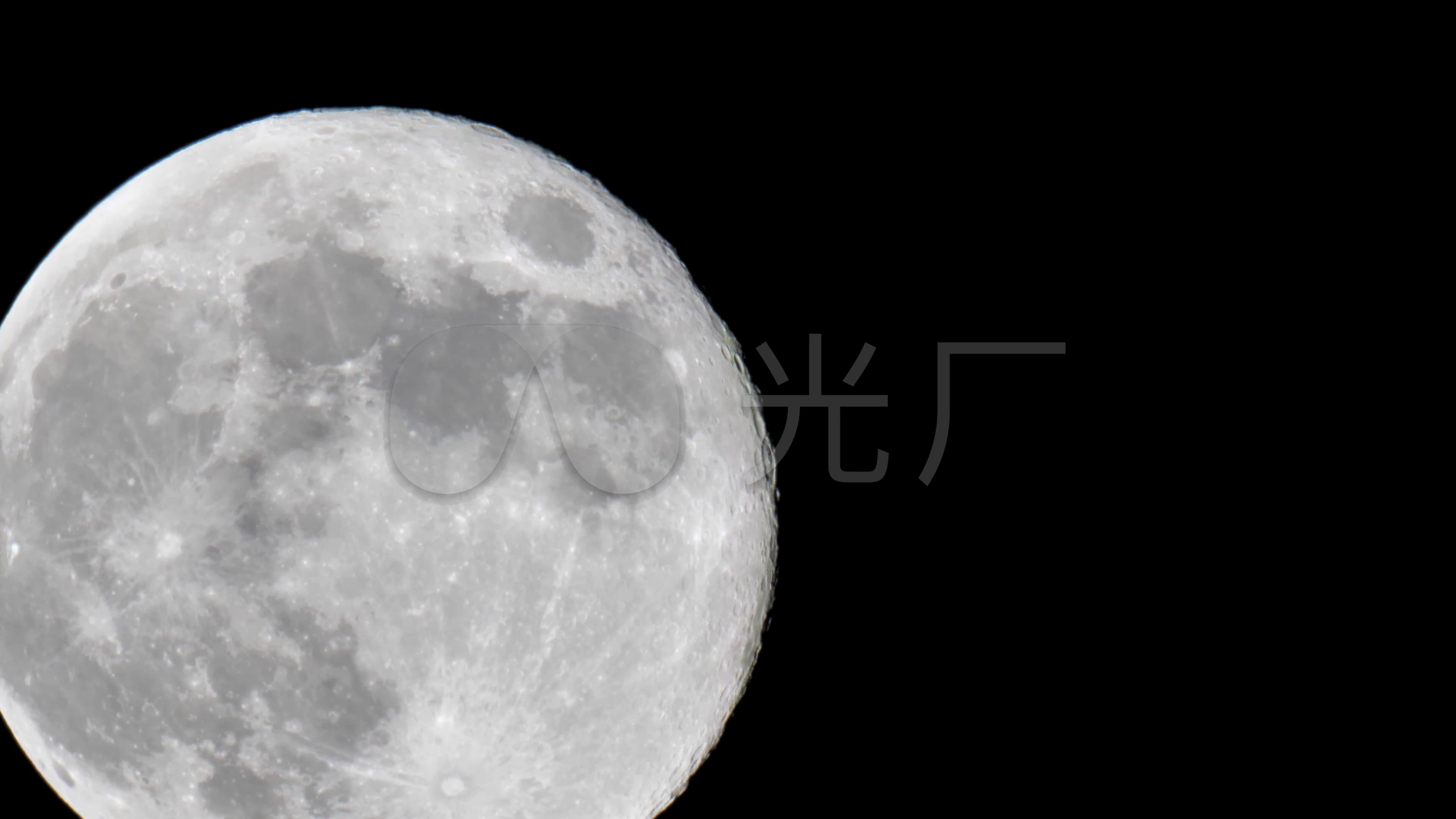 4k月亮月球高清实拍