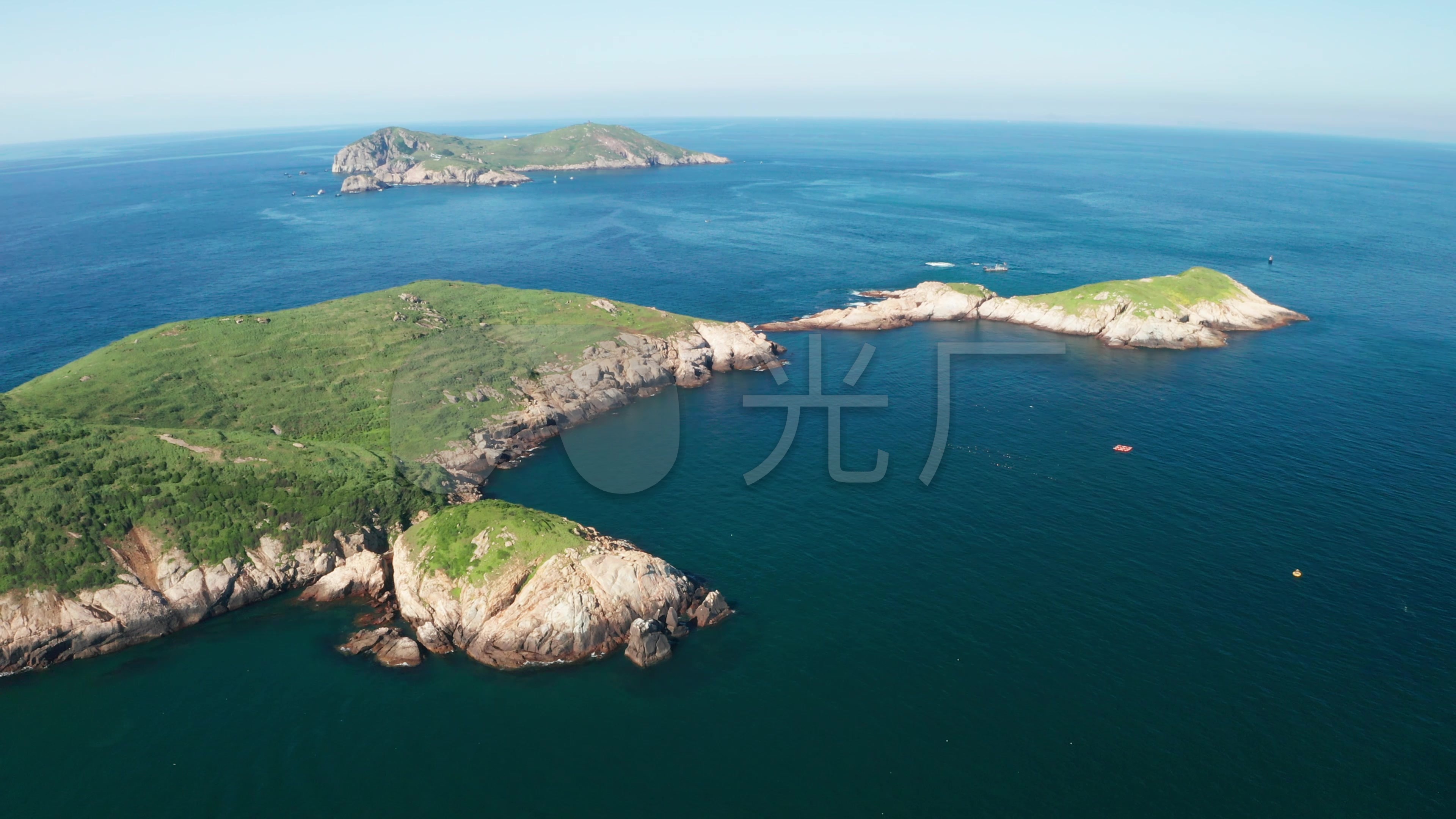 视频素材 实拍视频 自然风景 航拍宁波市象山县渔山列岛北渔山岛 来自