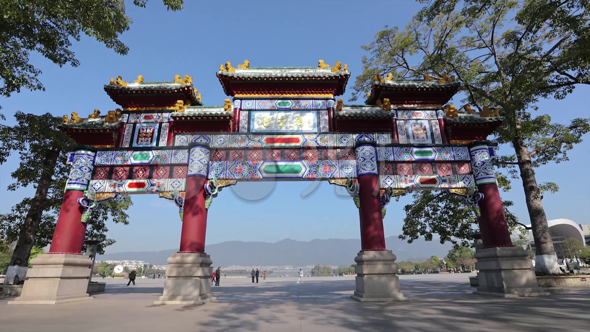 肇庆市牌坊广场_1920x1080_高清视频素材下载(编号:5983413)_实拍视频