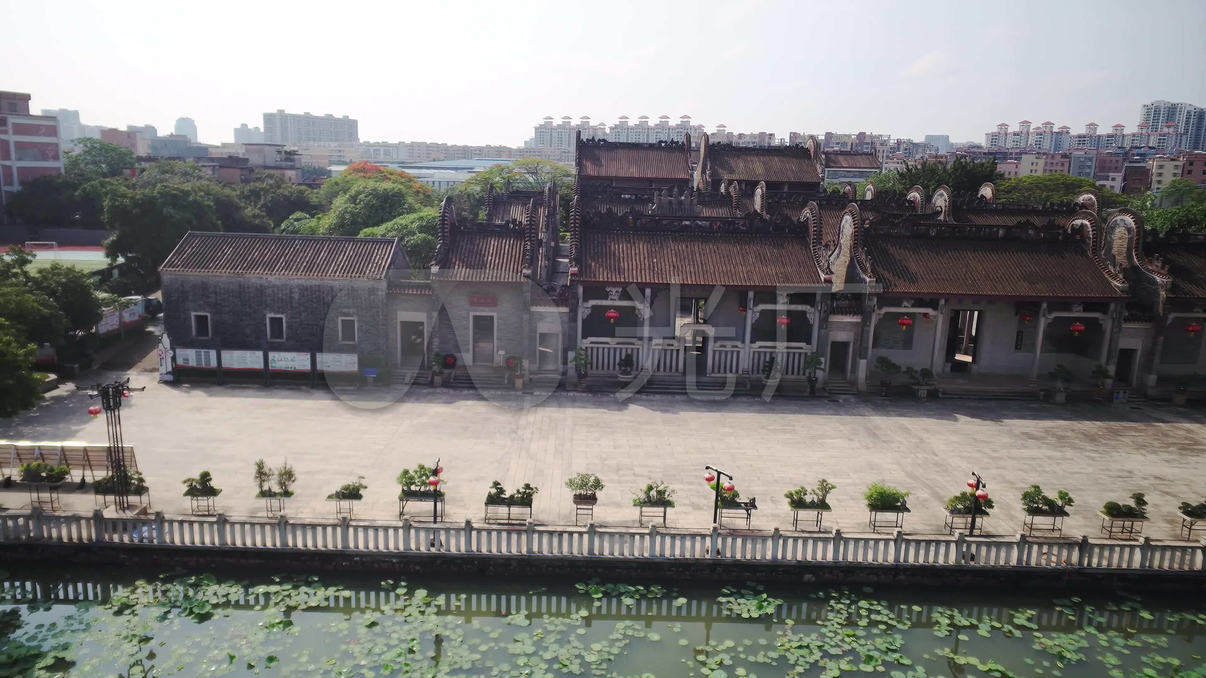 4k航拍广州花都广州民俗博物馆资政大夫祠