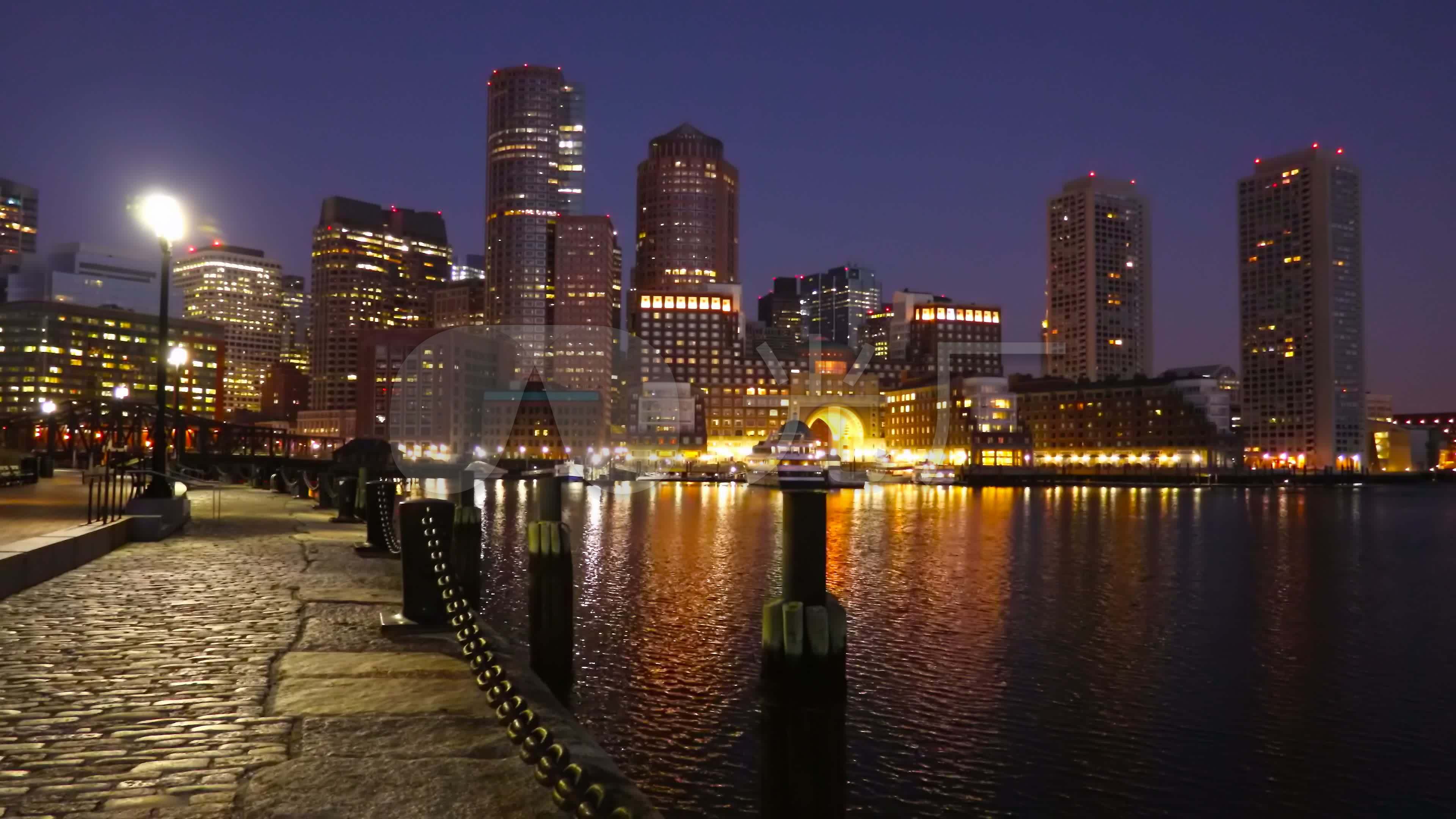 马萨诸塞州波士顿市中心天际线