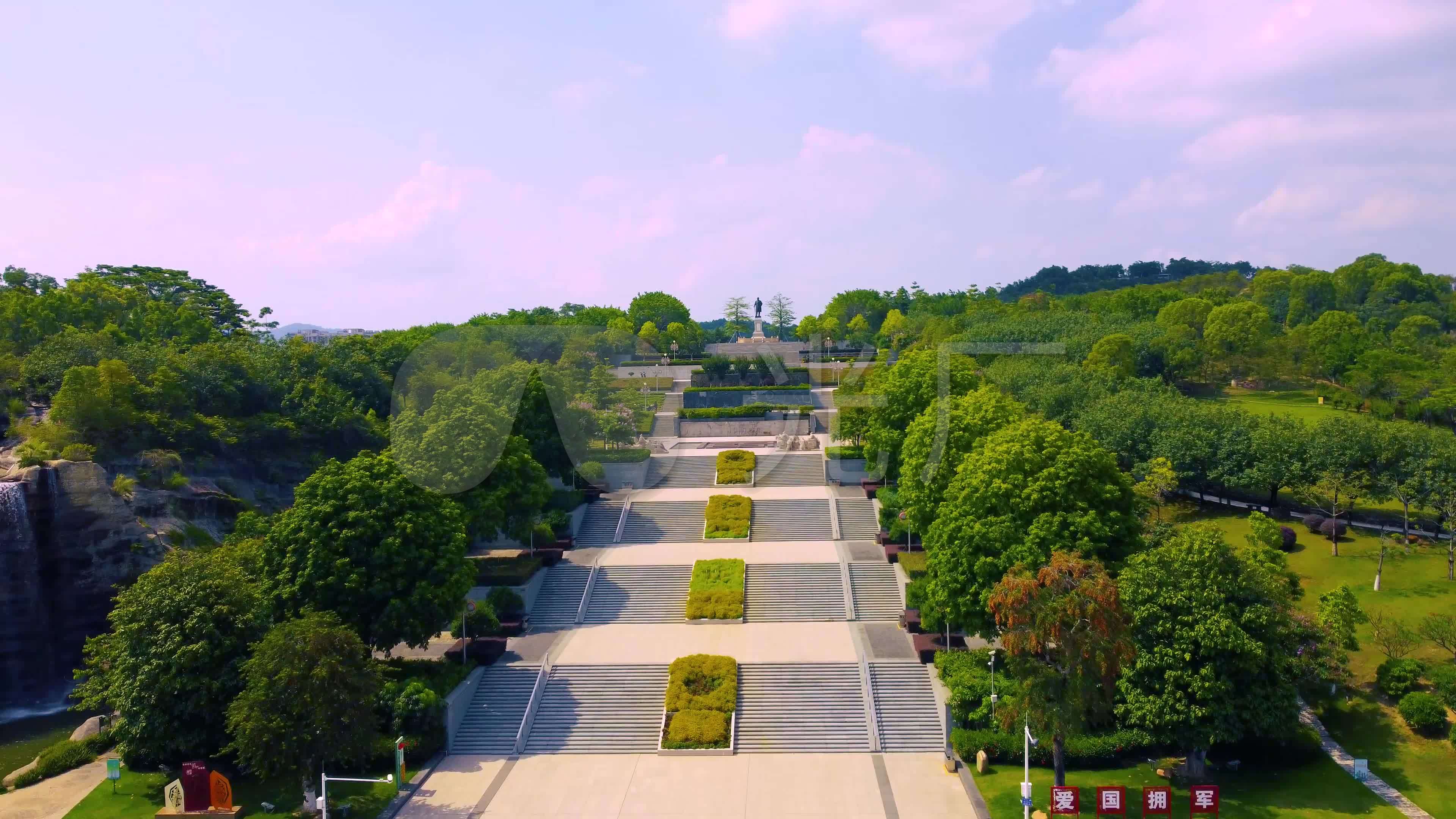 河源地标客家文化公园航拍4k_3840x2160_高清视频素材