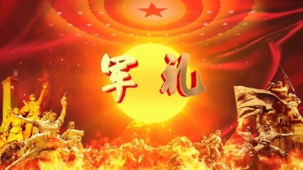 《军礼》高清朗诵大屏视频视频素材