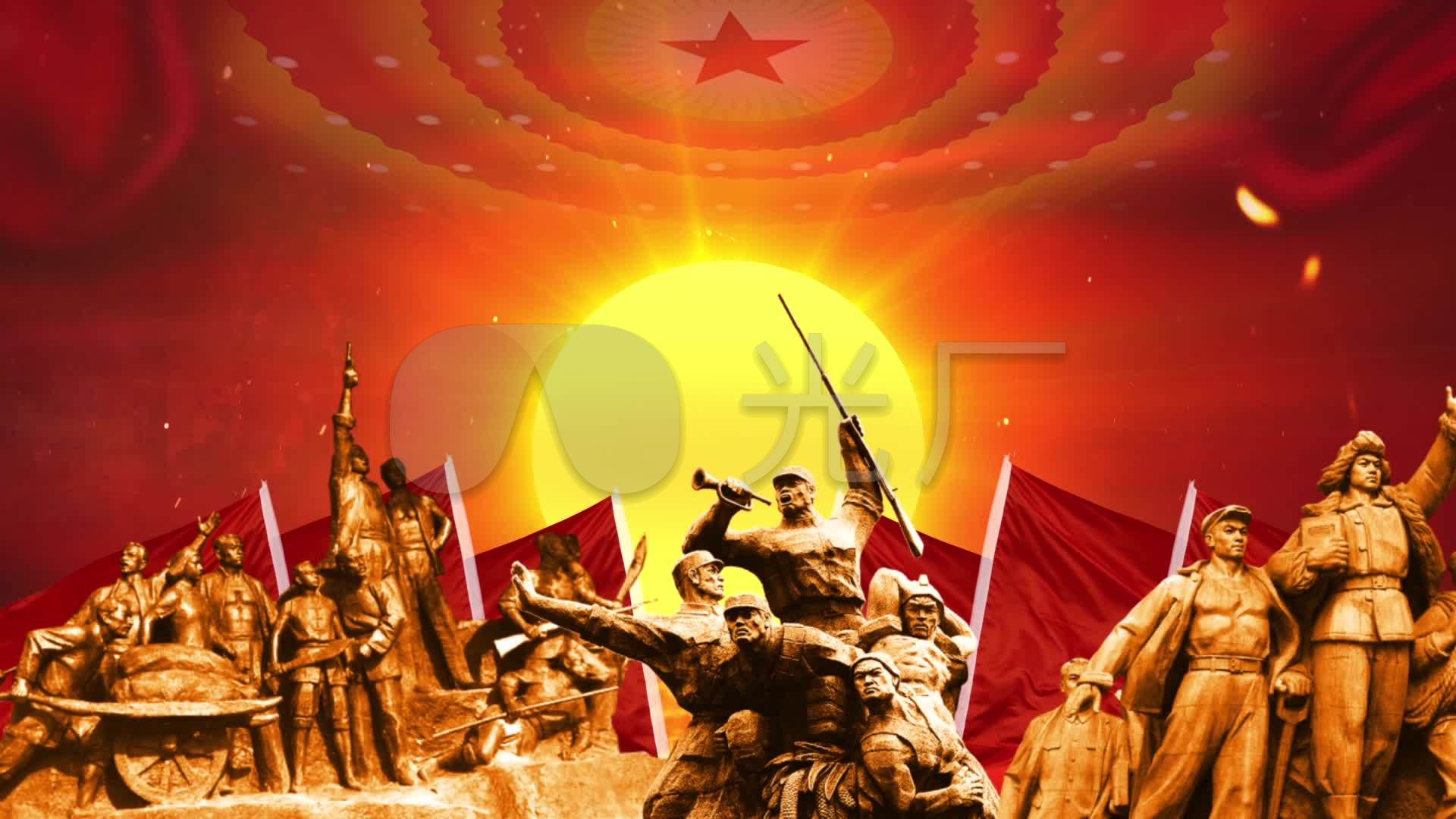 视频素材 舞台背景 配乐歌舞 四渡赤水出奇兵-长征组歌 来自视频原始
