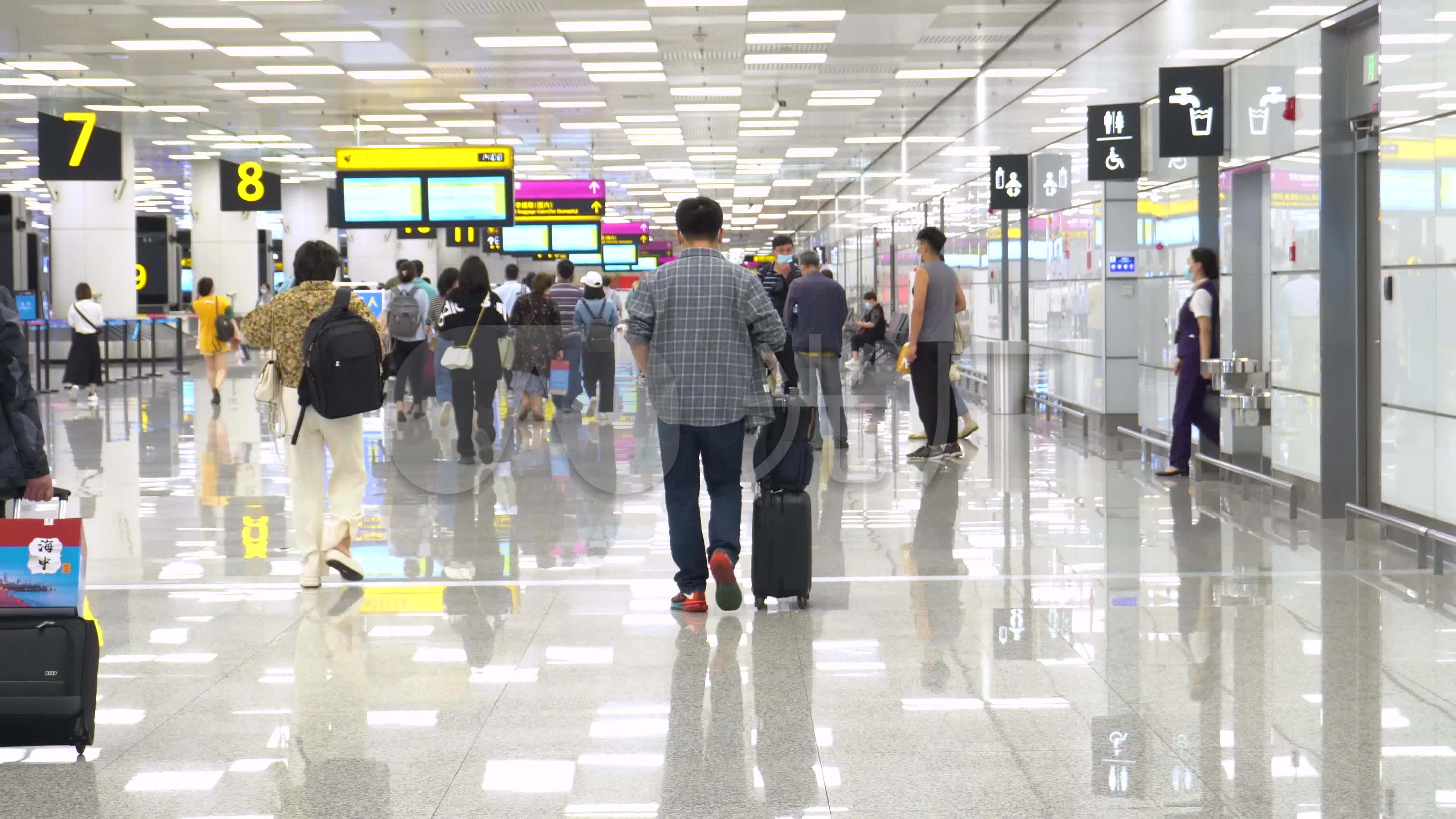 视频素材 实拍视频 景观人文 郑州新郑机场出站 来自视频原始文件或