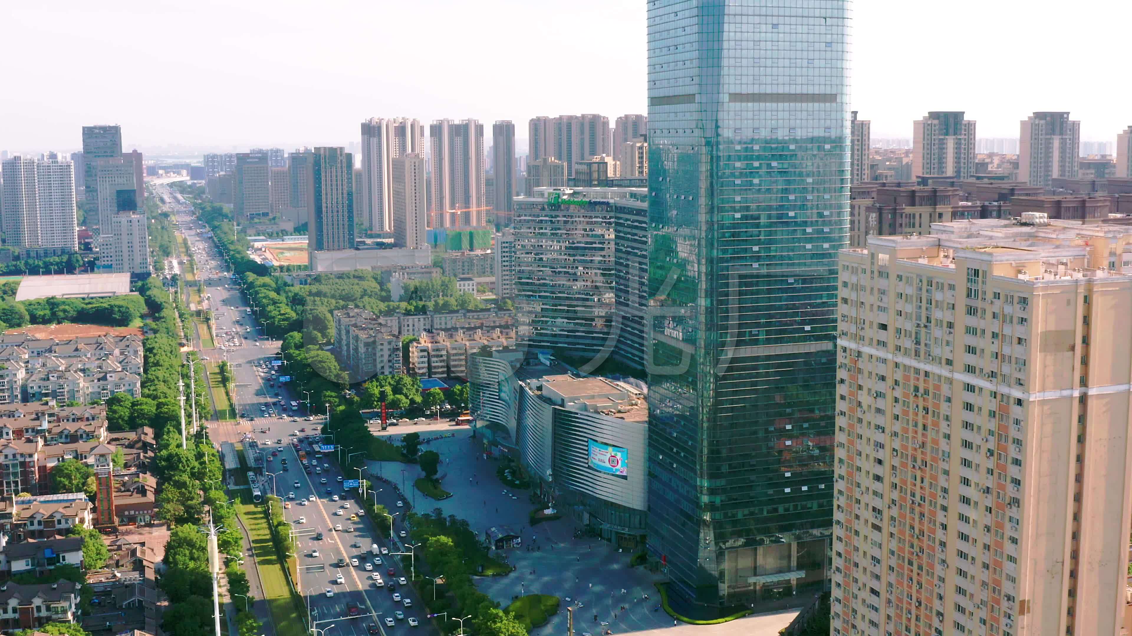 【原创4k】光谷保利广场关山大道航拍