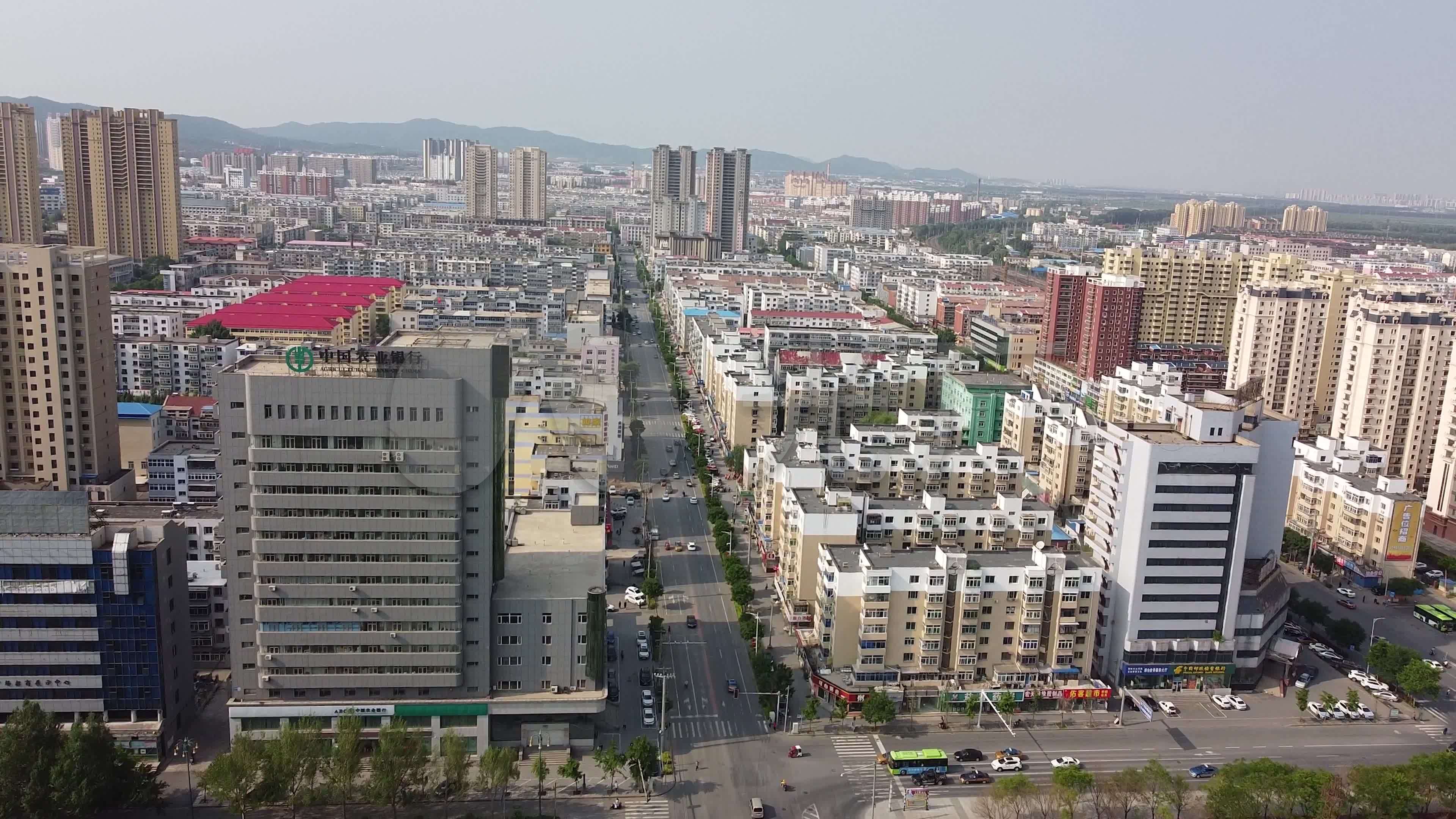 铁岭地标航拍素材辽宁省铁岭市城