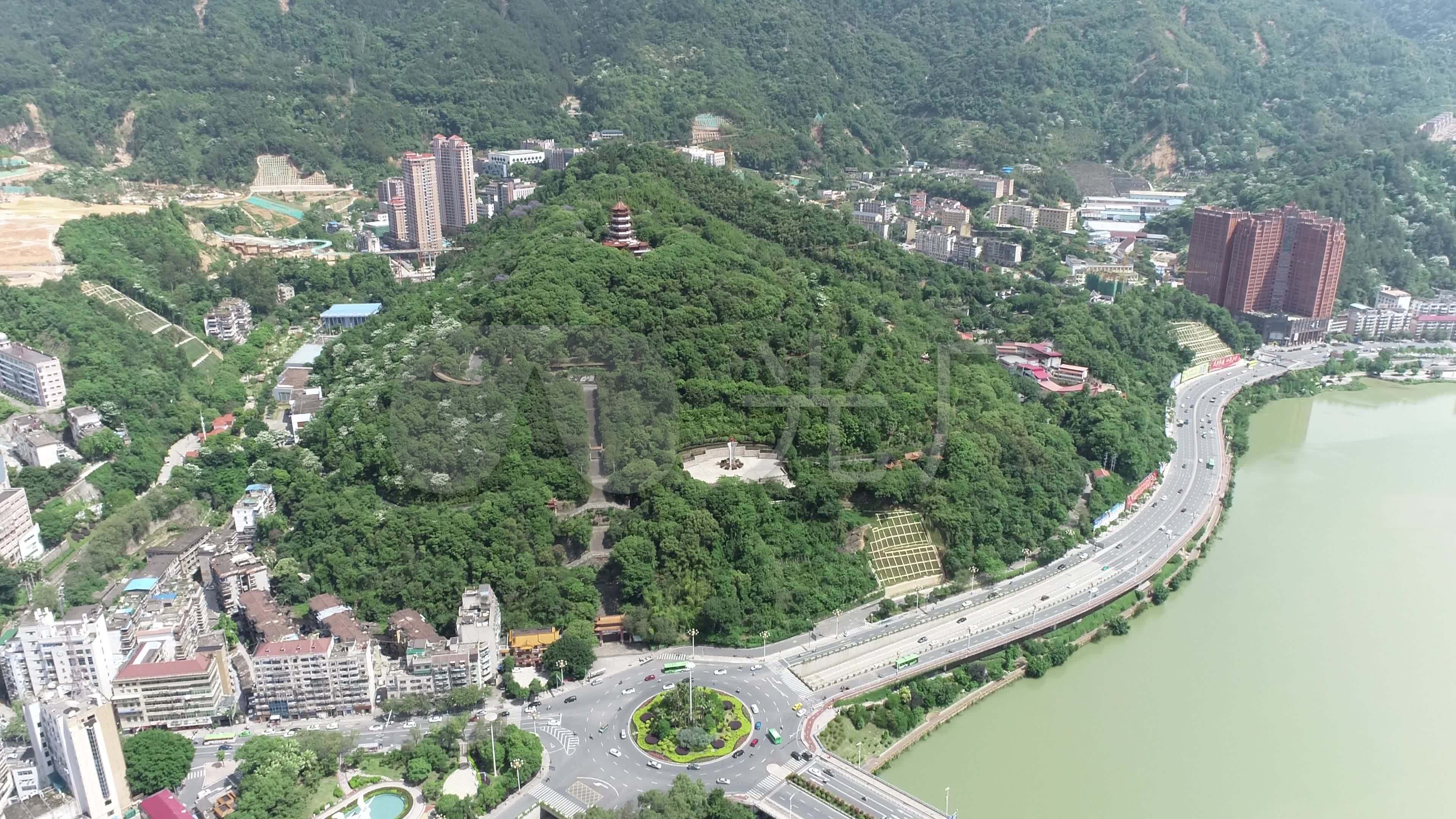 三明市麒麟山公园航拍