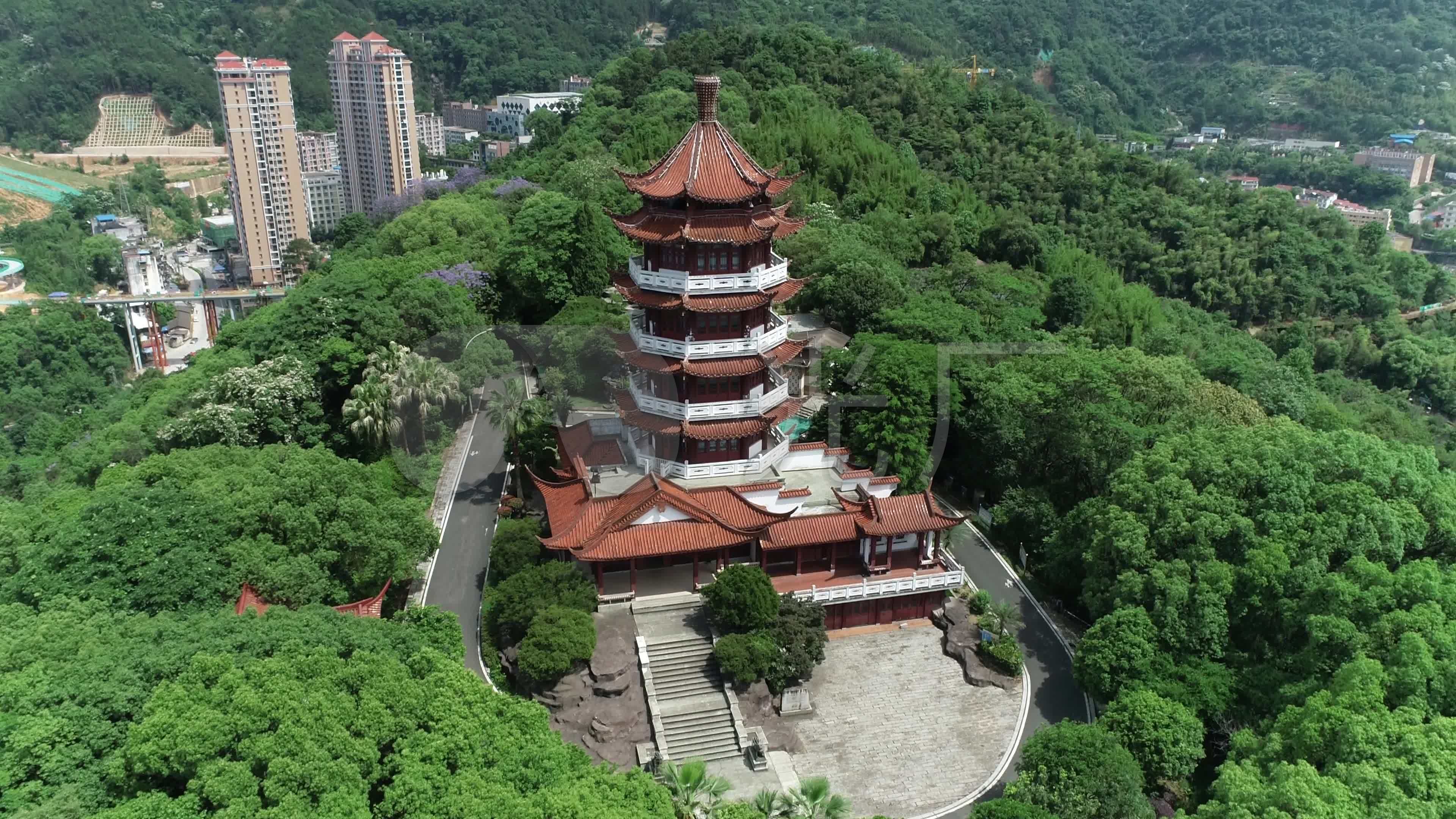 三明市麒麟山公园_3840x2160_高清视频素材下载(编号