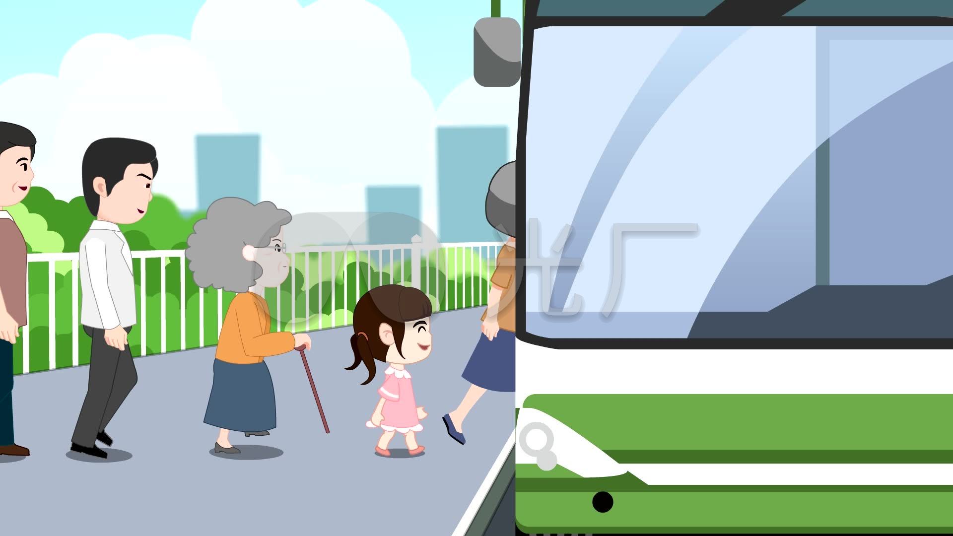 坐公交车动画_其他下载(编号:6003454)_其他_vj师网 www.vjshi.com