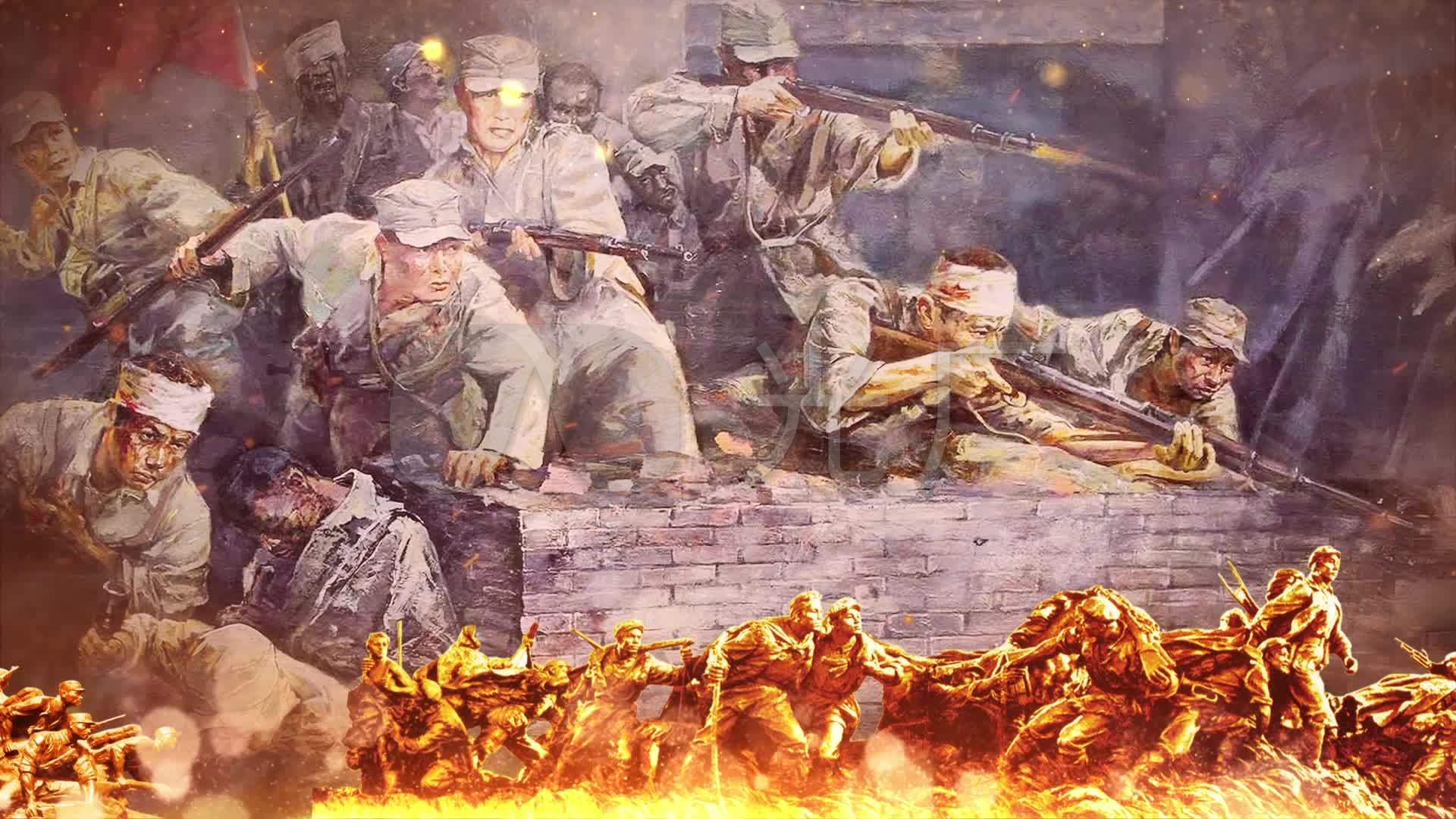 太行山上(抗日插画版)_1920x1080_高清视频素材下载