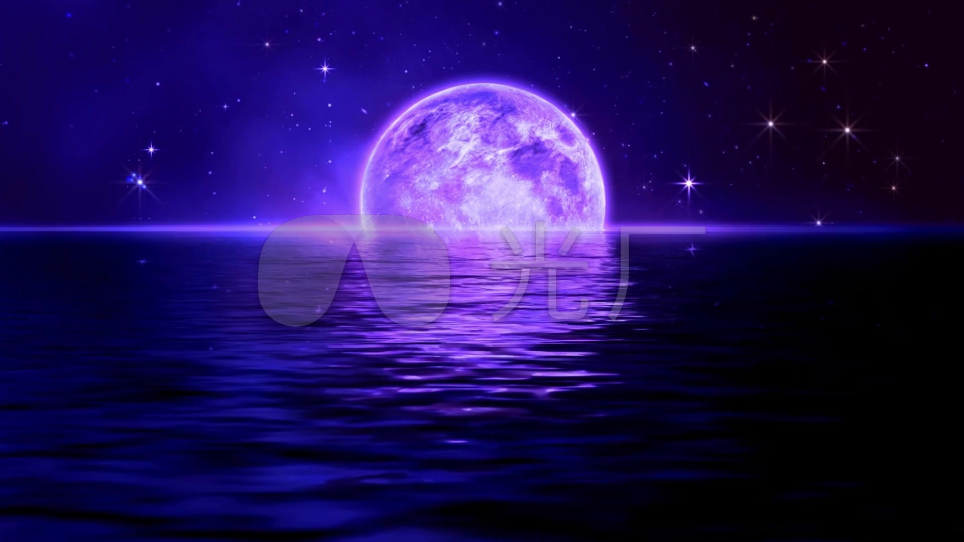 月亮 七夕 湖面 唯美 梦幻 月球
