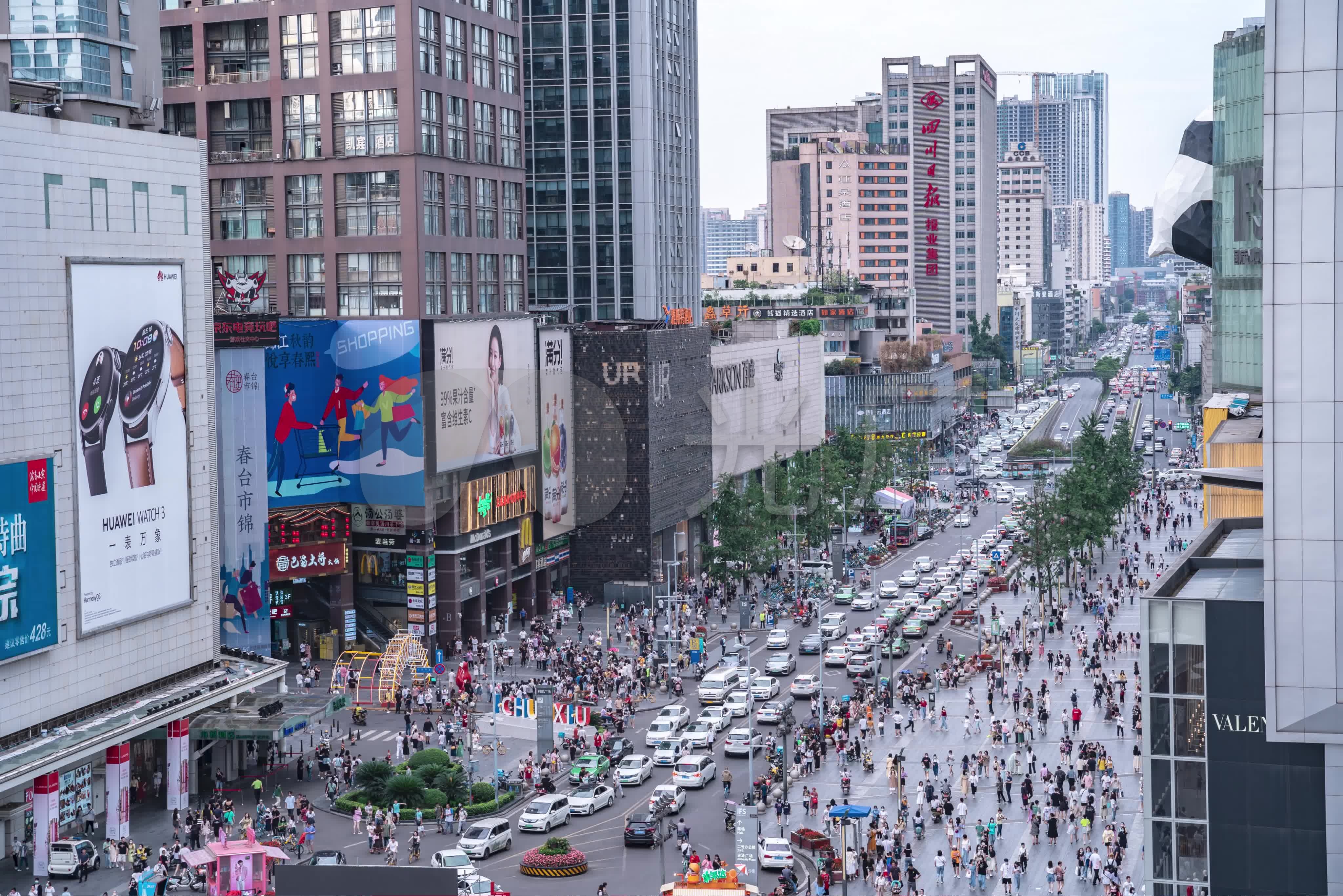 成都春熙路ifs超多车流延时视频4k_4096x2732_高清(:)