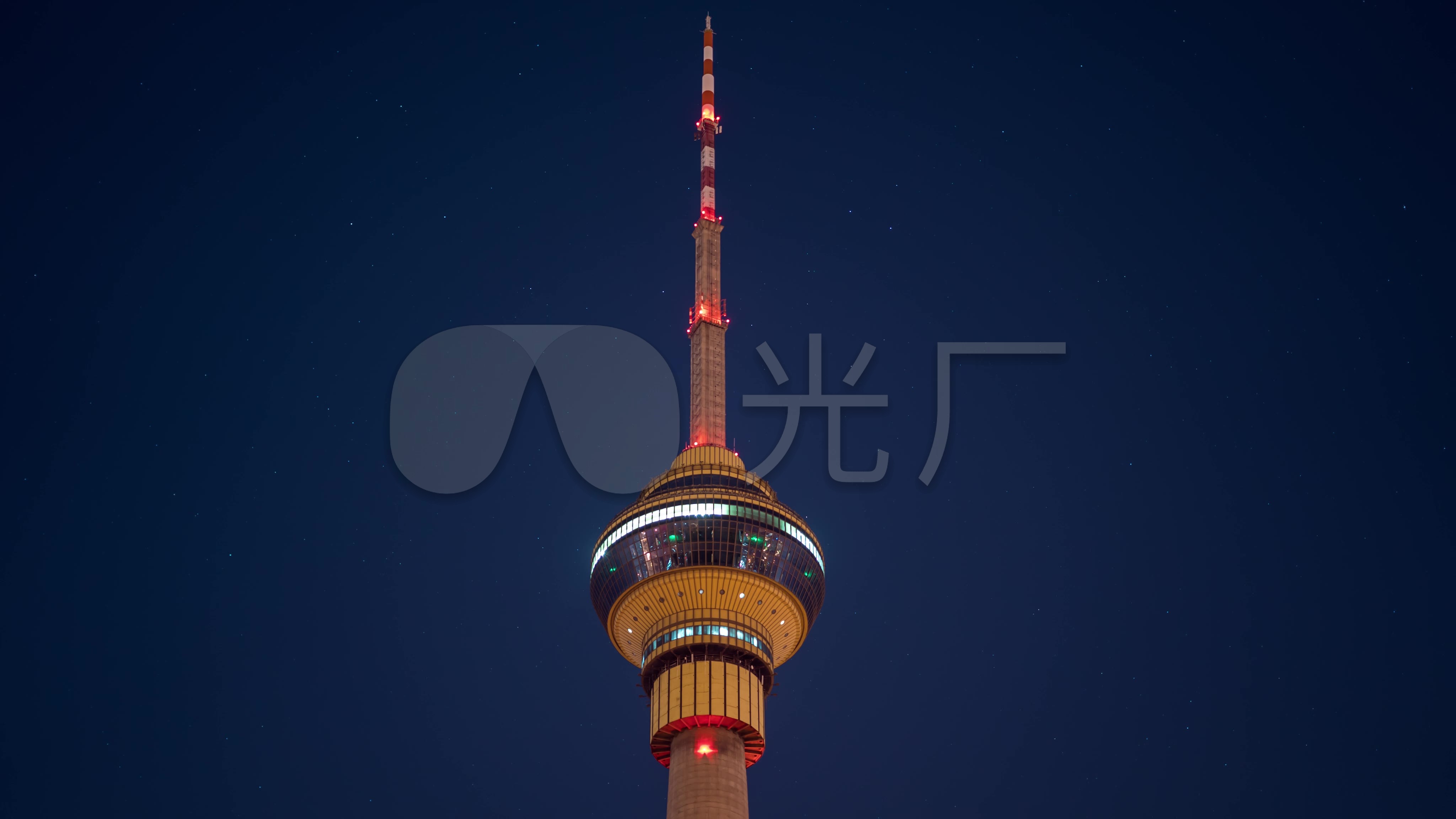 【4k】北京中央电视塔-夜景延时1_4096x2304_高清视频素材下载(编号