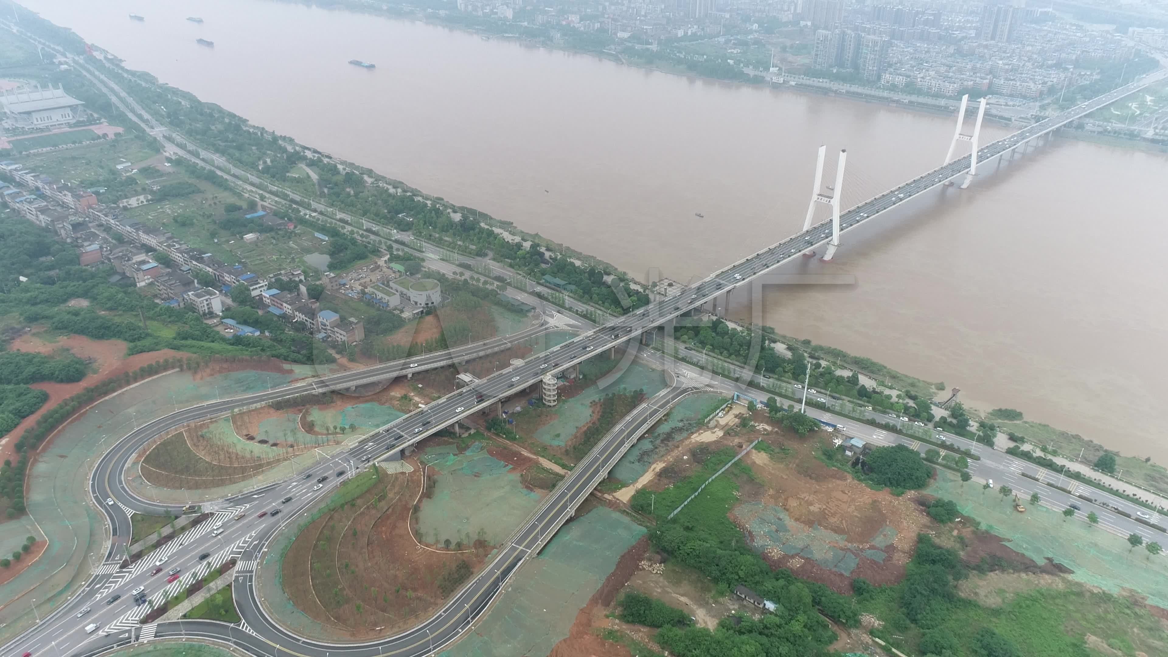 湘潭三大桥湘江3_3840x2160_高清视频素材下载(编号:6024042)_实拍