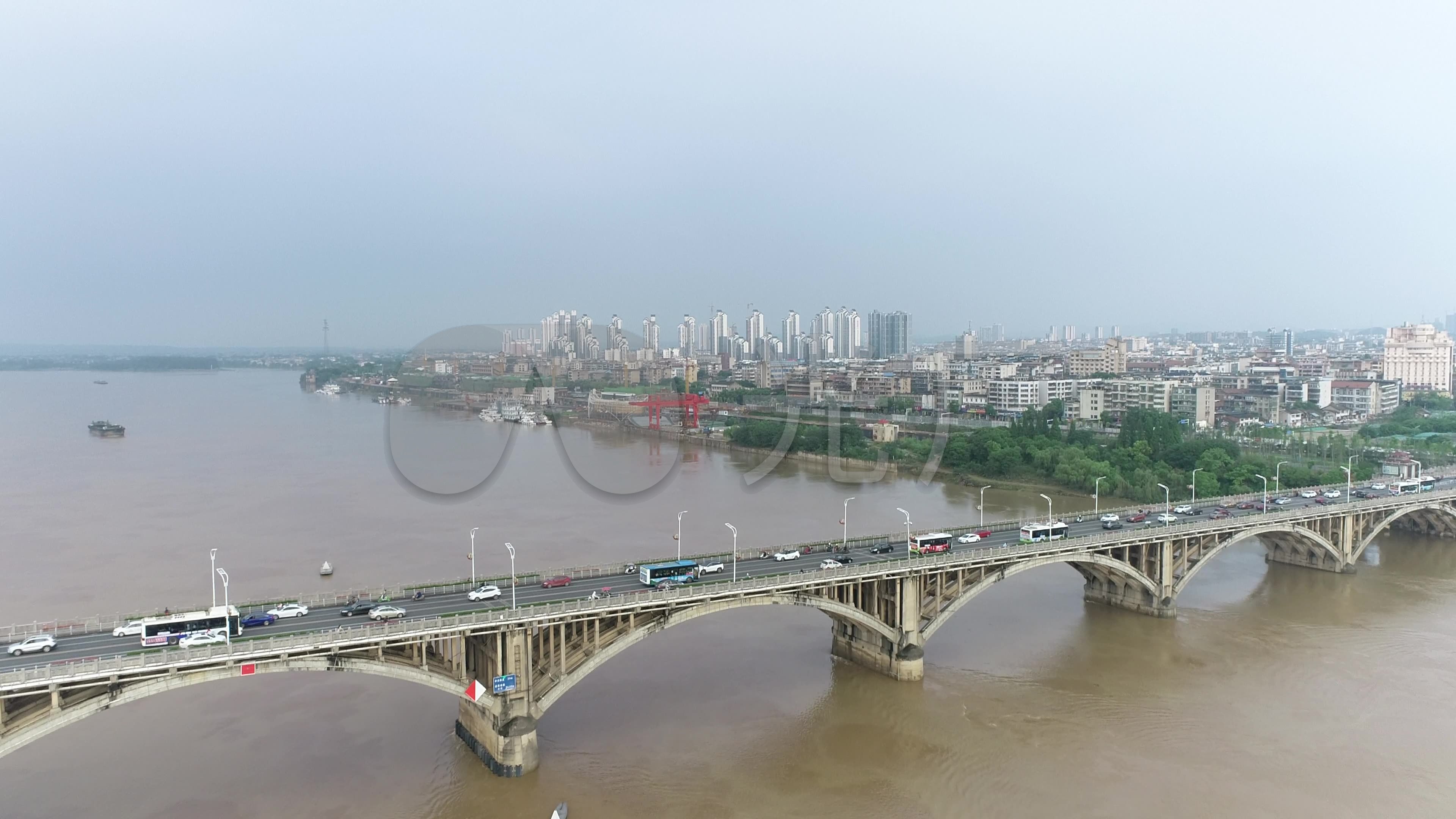 湘潭一大桥湘江_3840x2160_高清视频素材下载(编号:6020216)_实拍视频
