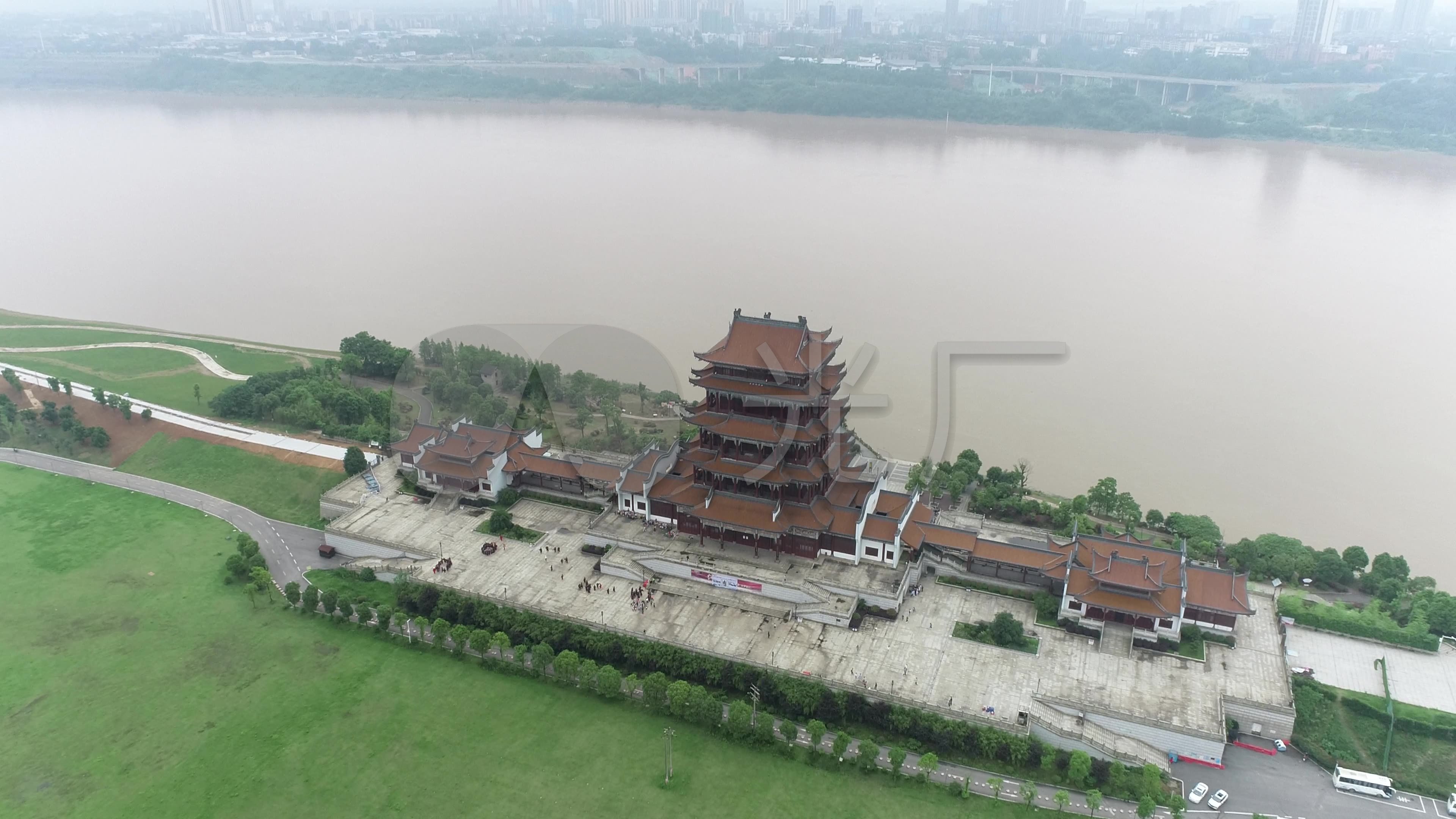 湘潭万楼航拍7_3840x2160_高清视频素材下载(编号:6024354)_实拍视频