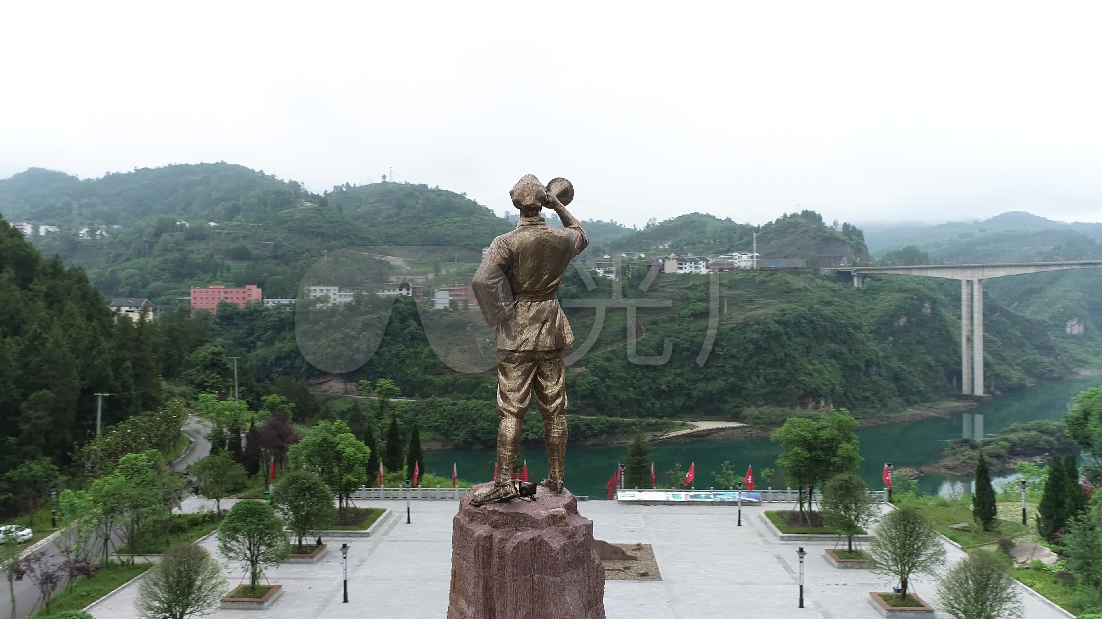 红军突破乌江航拍